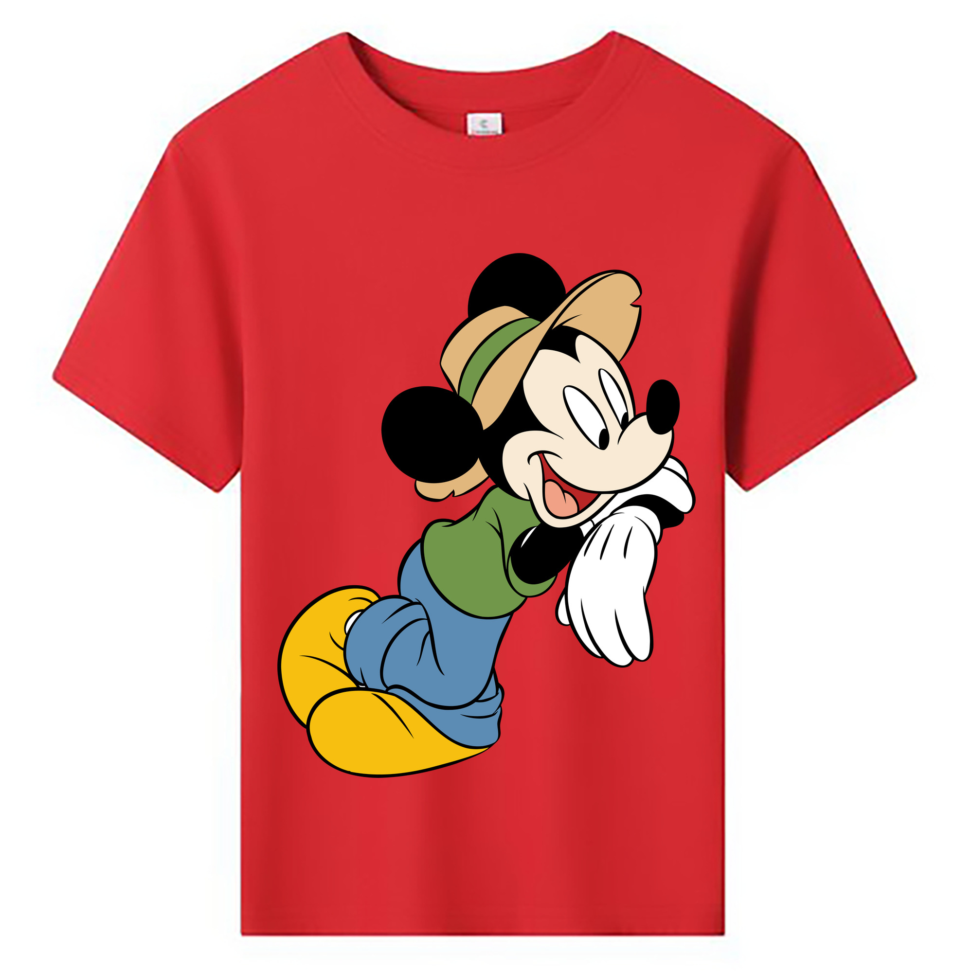 ミッキーマウス Mickey Mouse 綿100％キッズTシャツ（フロントプリント）