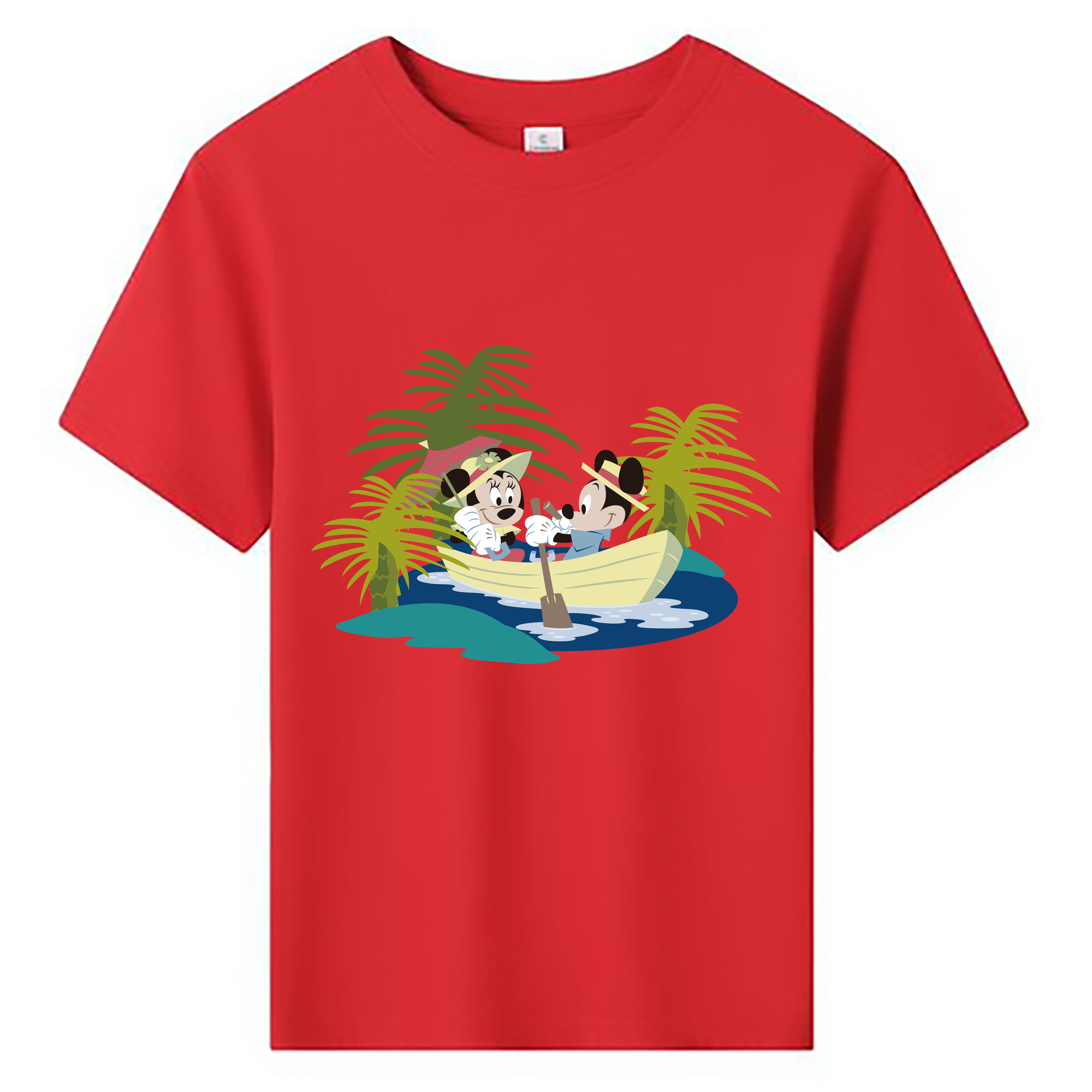 ミッキーマウス Mickey Mouse 綿100％キッズTシャツ（フロントプリント）