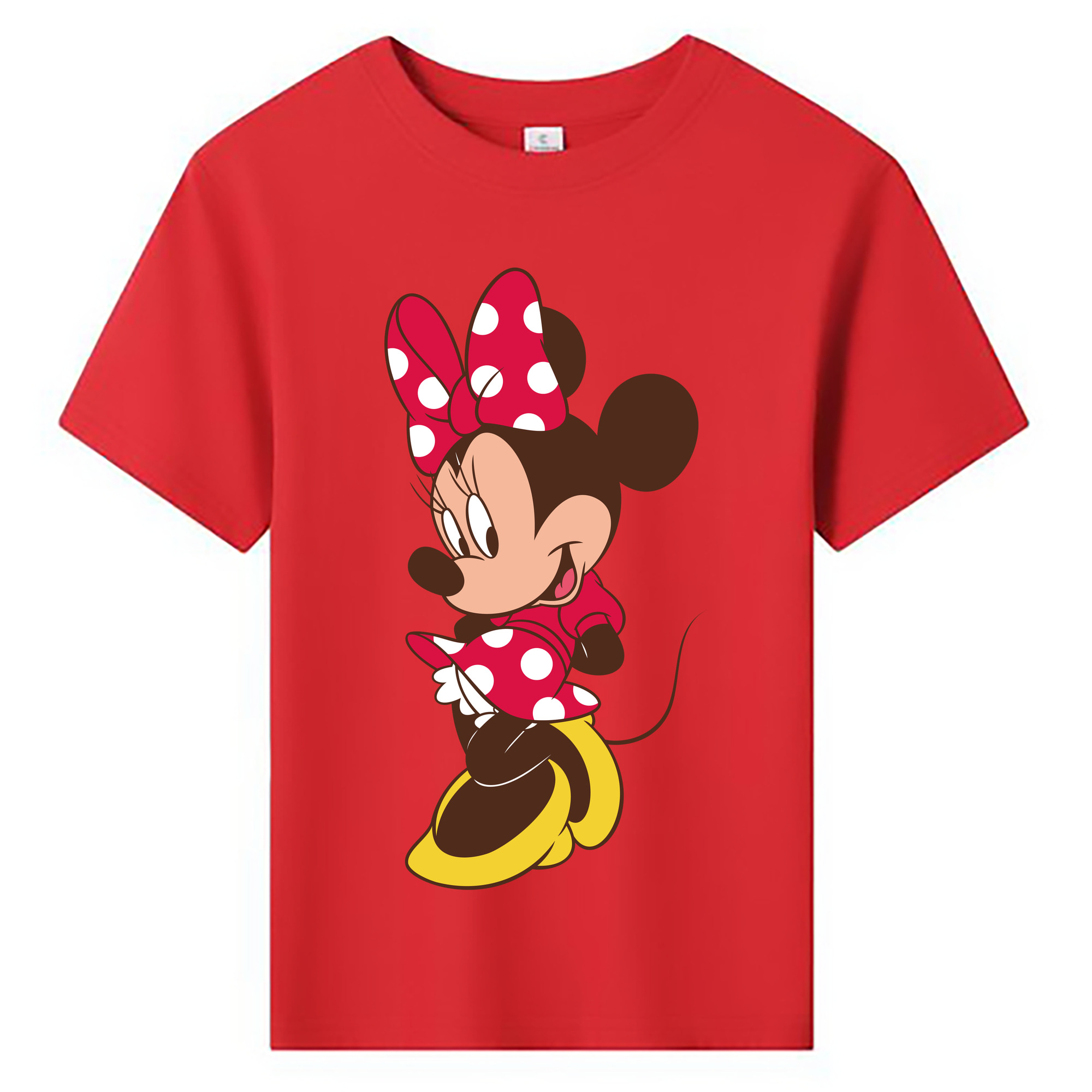 ミッキーマウス Mickey Mouse 綿100％キッズTシャツ（フロントプリント）