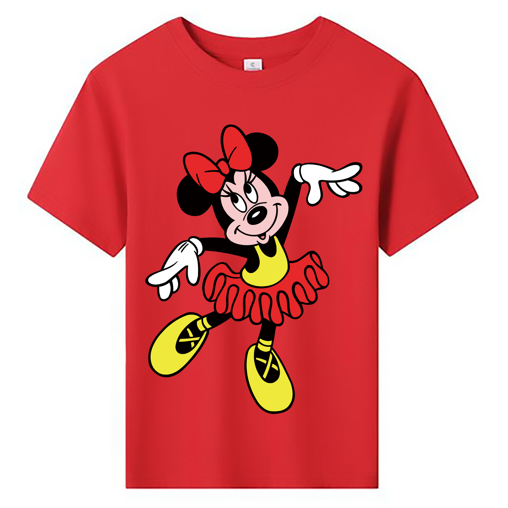 ミッキーマウス Mickey Mouse 綿100％キッズTシャツ（フロントプリント）