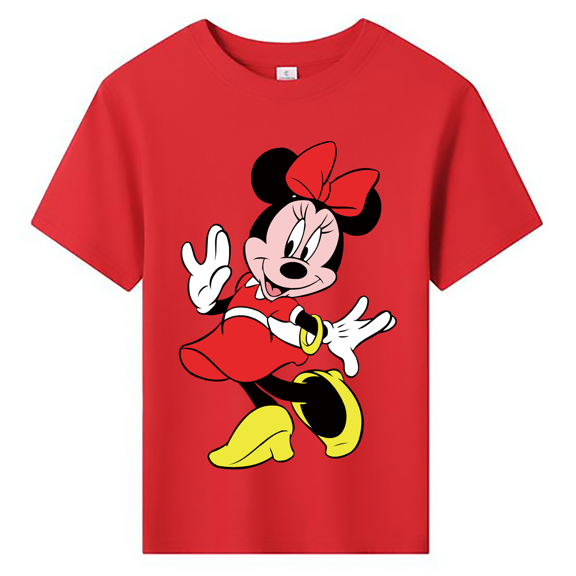 ミッキーマウス Mickey Mouse 綿100％キッズTシャツ（フロントプリント）
