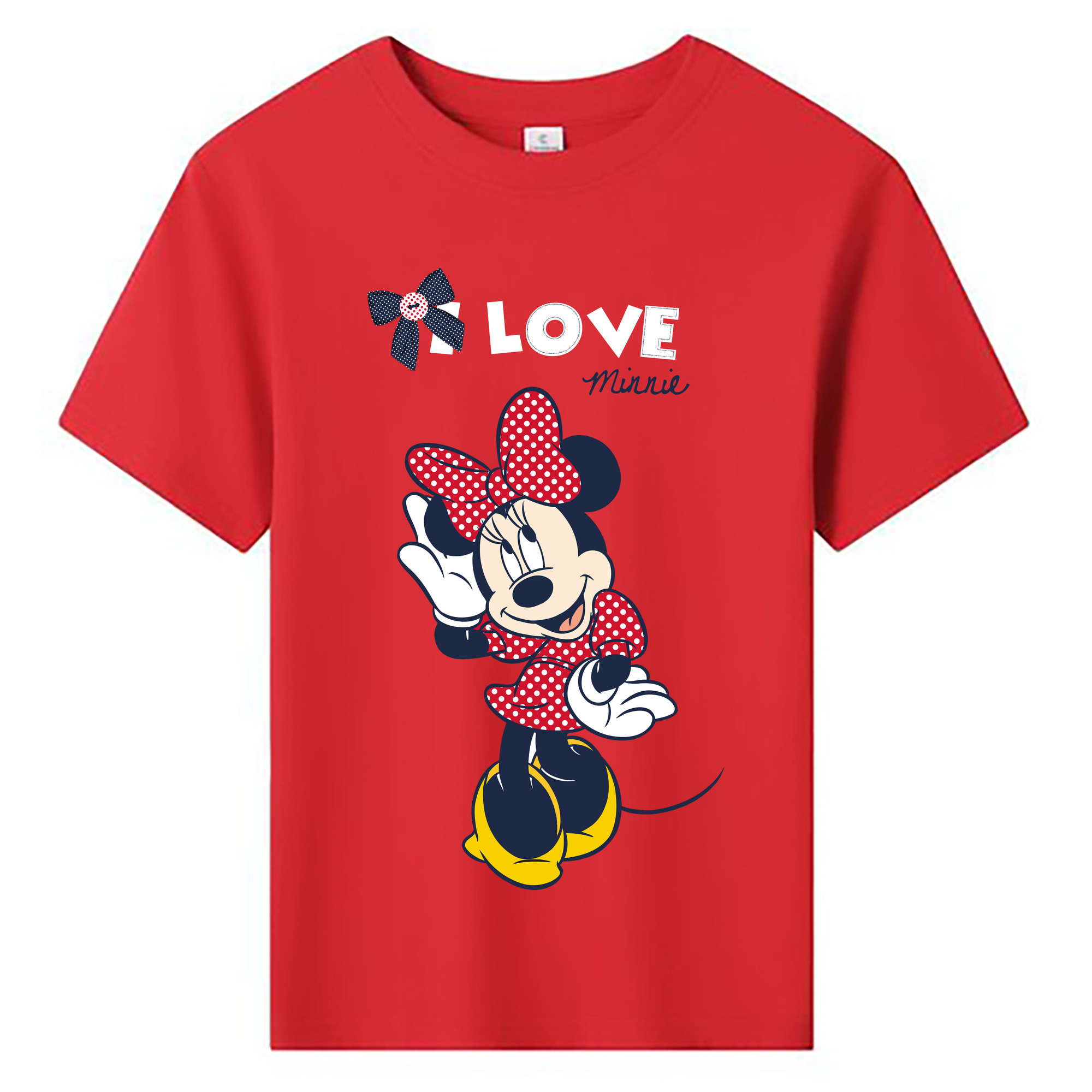 ミッキーマウス Mickey Mouse 綿100％キッズTシャツ（フロントプリント）