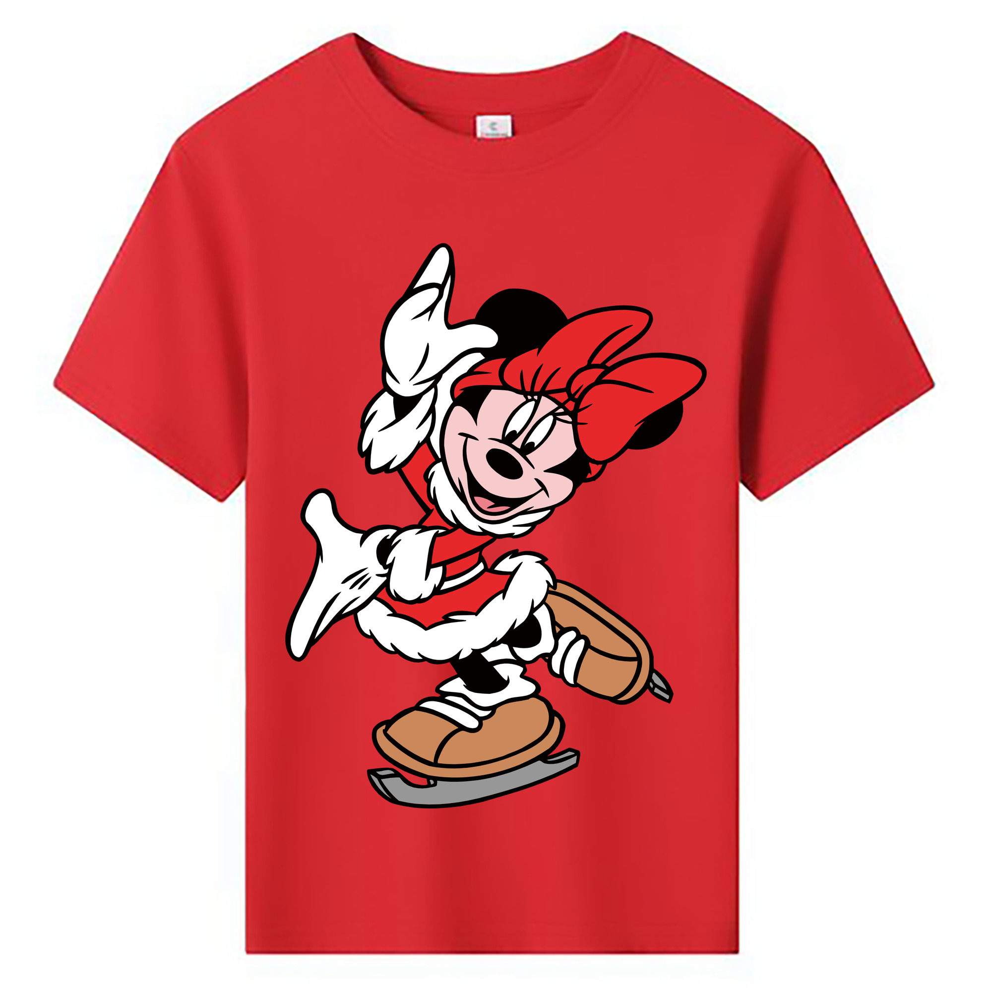 ミッキーマウス Mickey Mouse 綿100％キッズTシャツ（フロントプリント）