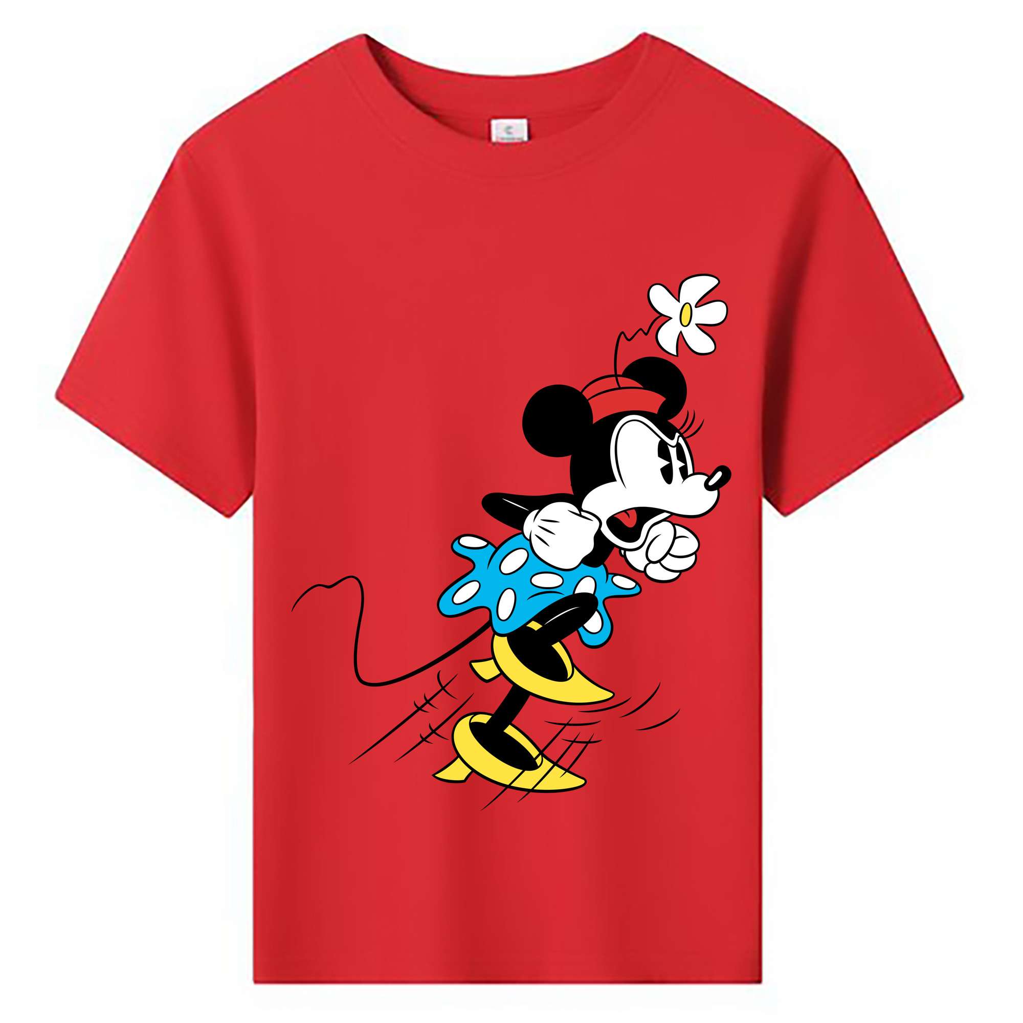 ミッキーマウス Mickey Mouse 綿100％キッズTシャツ（フロントプリント）