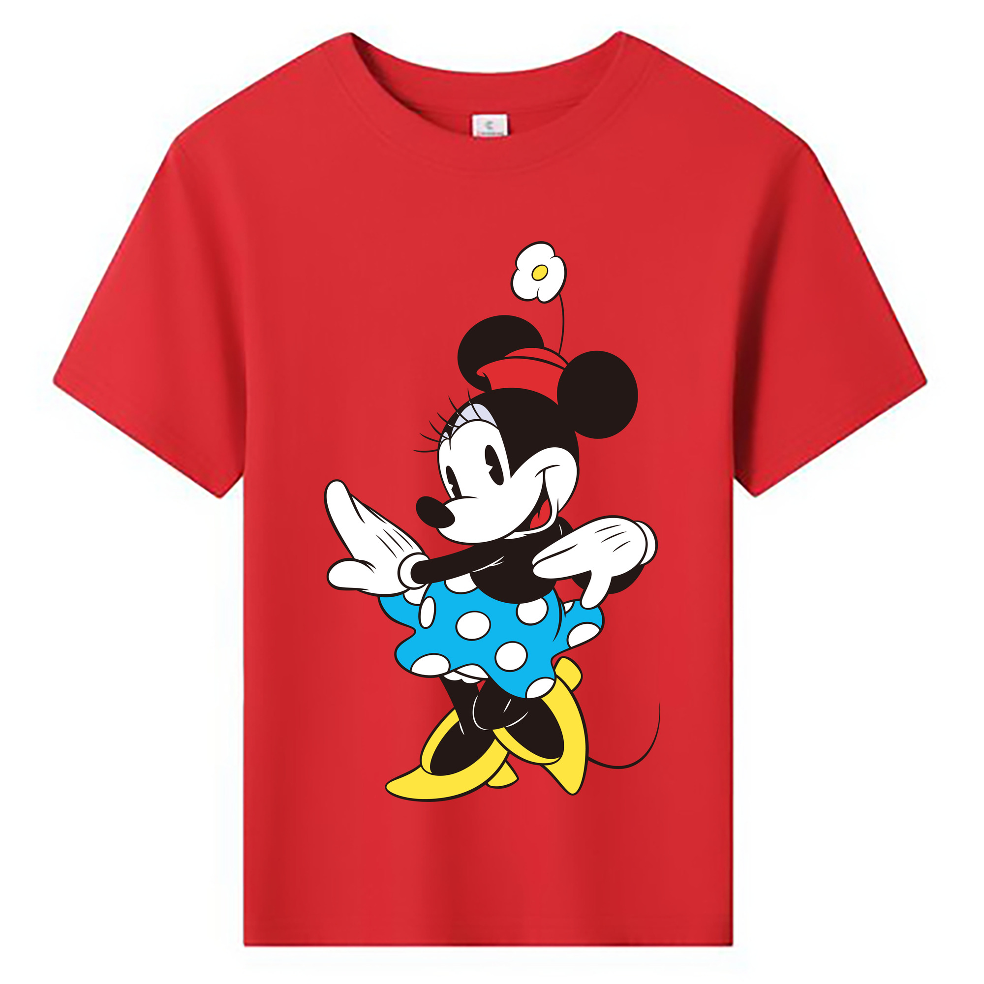 ミッキーマウス Mickey Mouse 綿100％キッズTシャツ（フロントプリント）