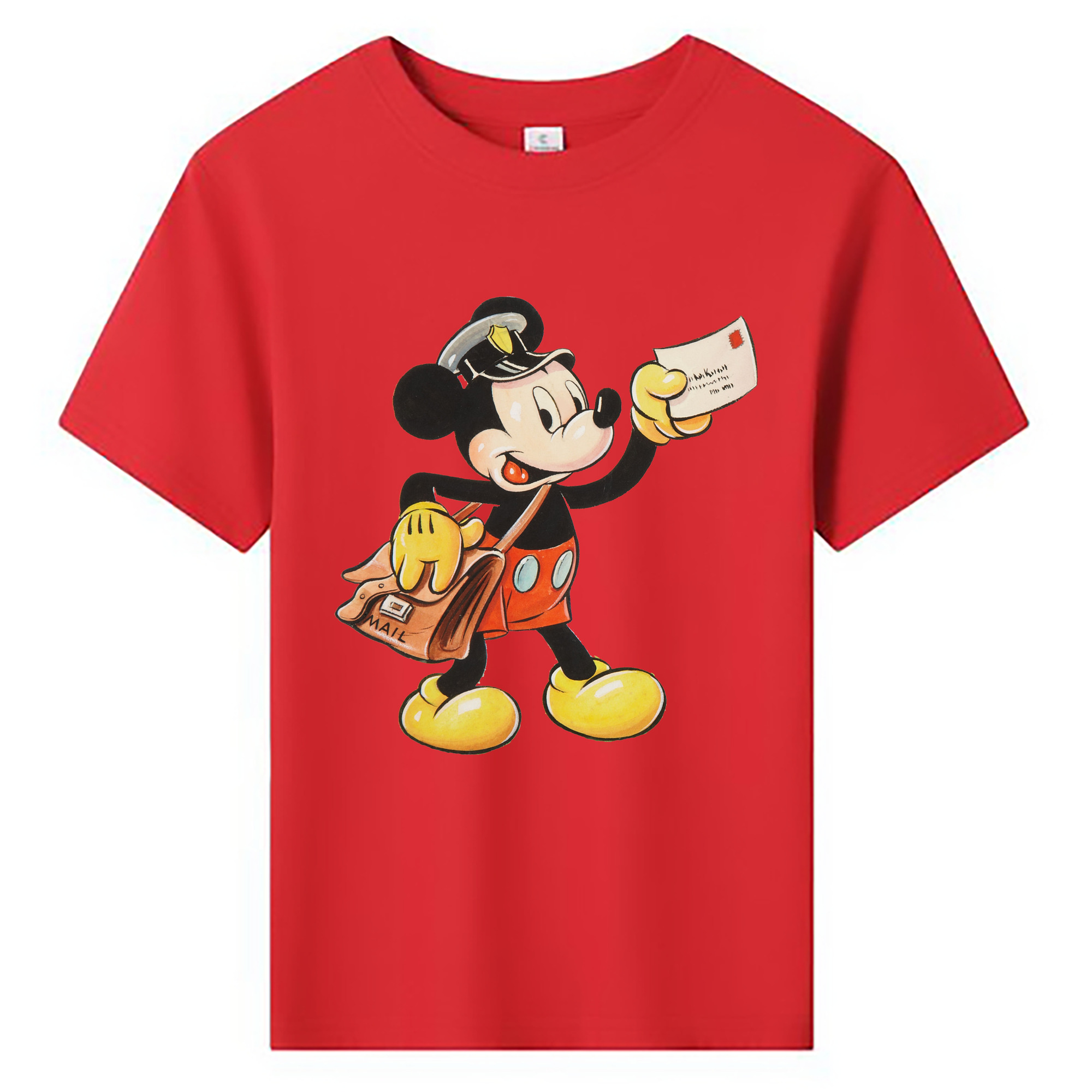 ミッキーマウス Mickey Mouse 綿100％キッズTシャツ（フロントプリント）