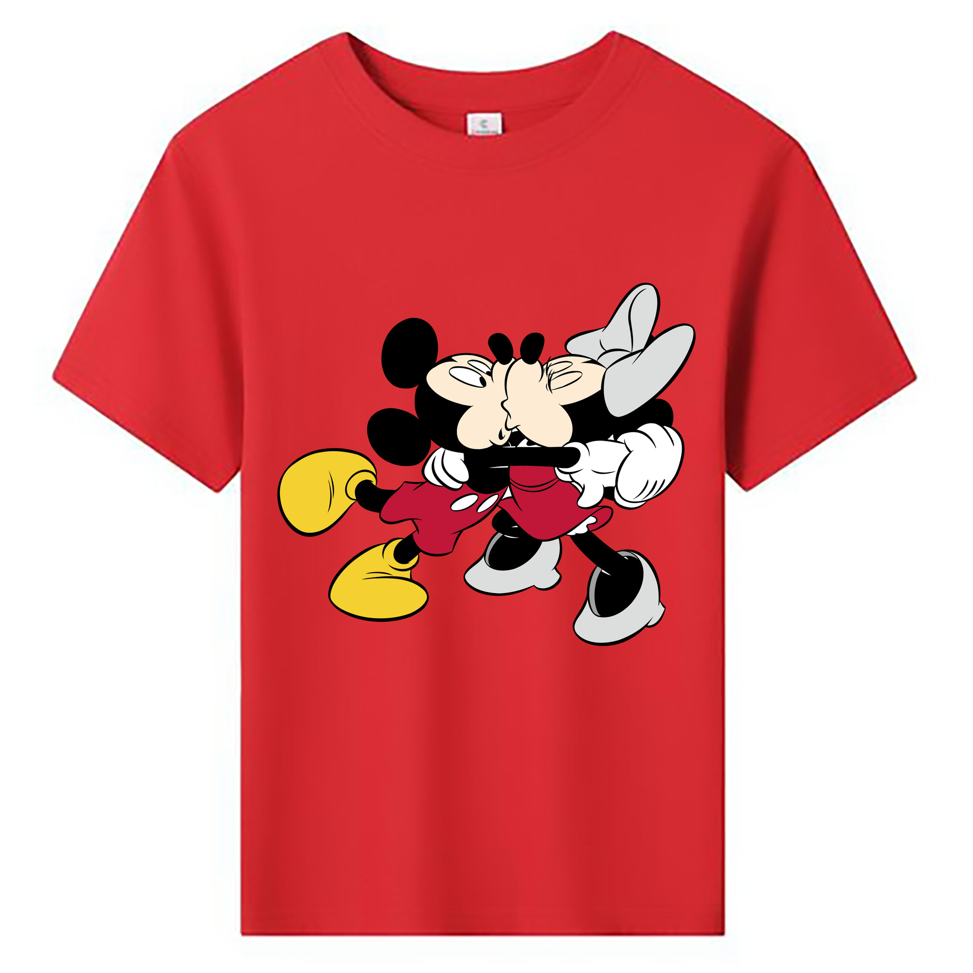 ミッキーマウス Mickey Mouse 綿100％キッズTシャツ（フロントプリント）