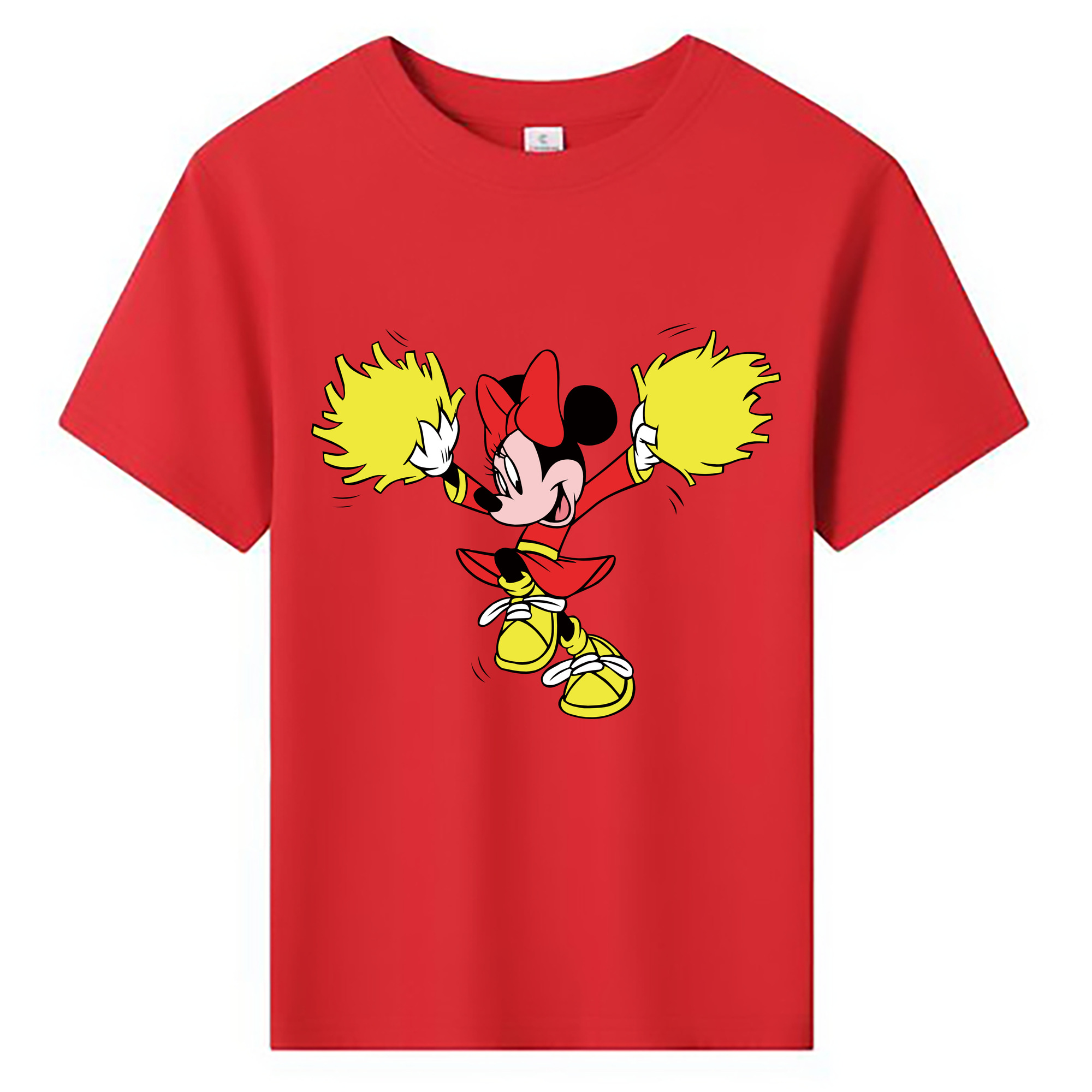 ミッキーマウス Mickey Mouse 綿100％キッズTシャツ（フロントプリント）