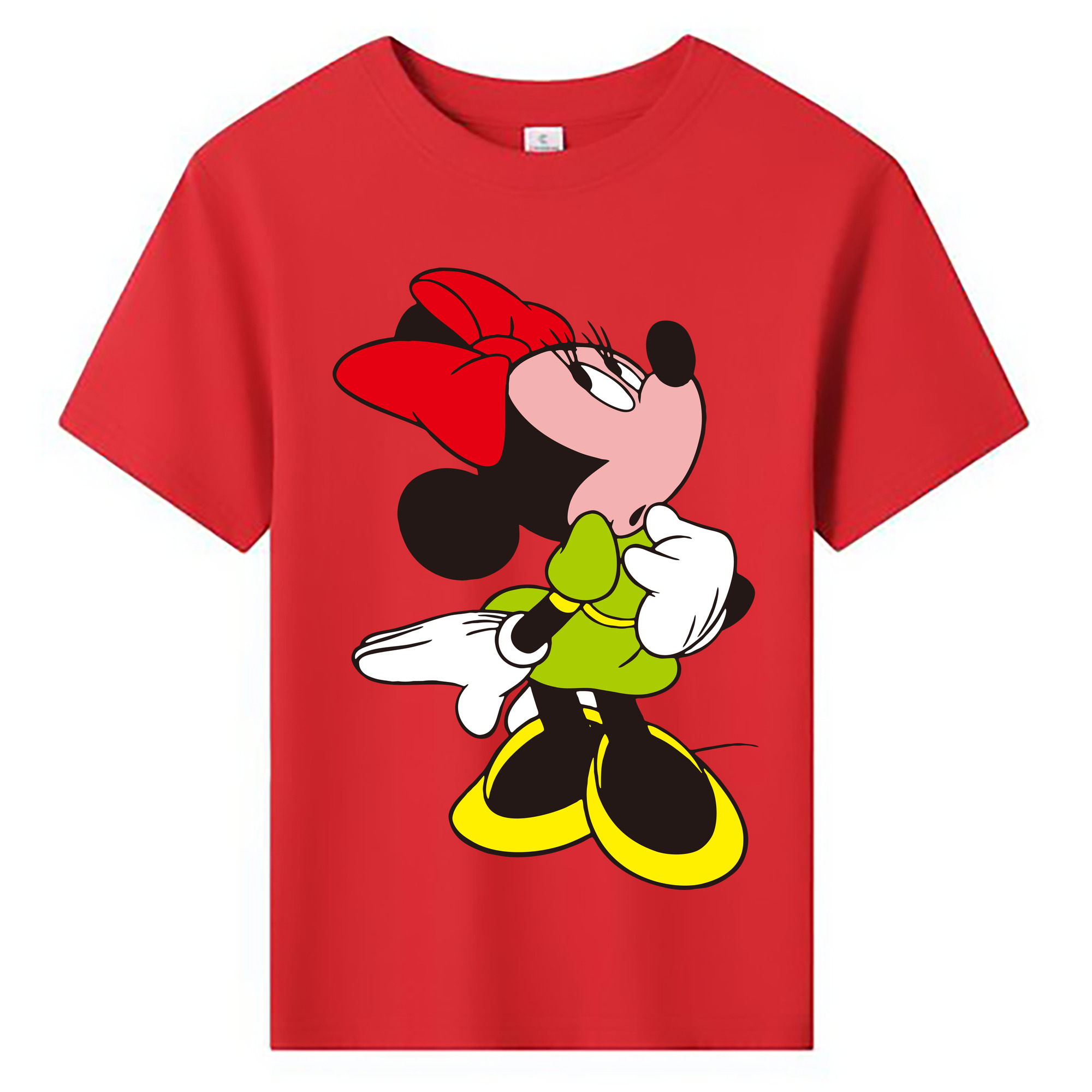 ミッキーマウス Mickey Mouse 綿100％キッズTシャツ（フロントプリント）