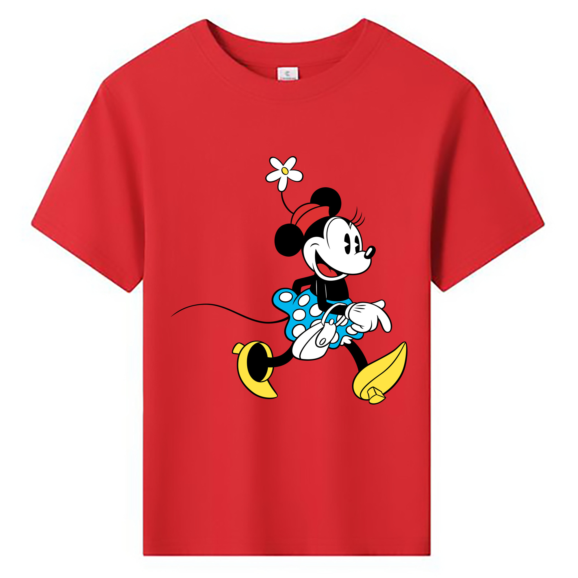 ミッキーマウス Mickey Mouse 綿100％キッズTシャツ（フロントプリント）
