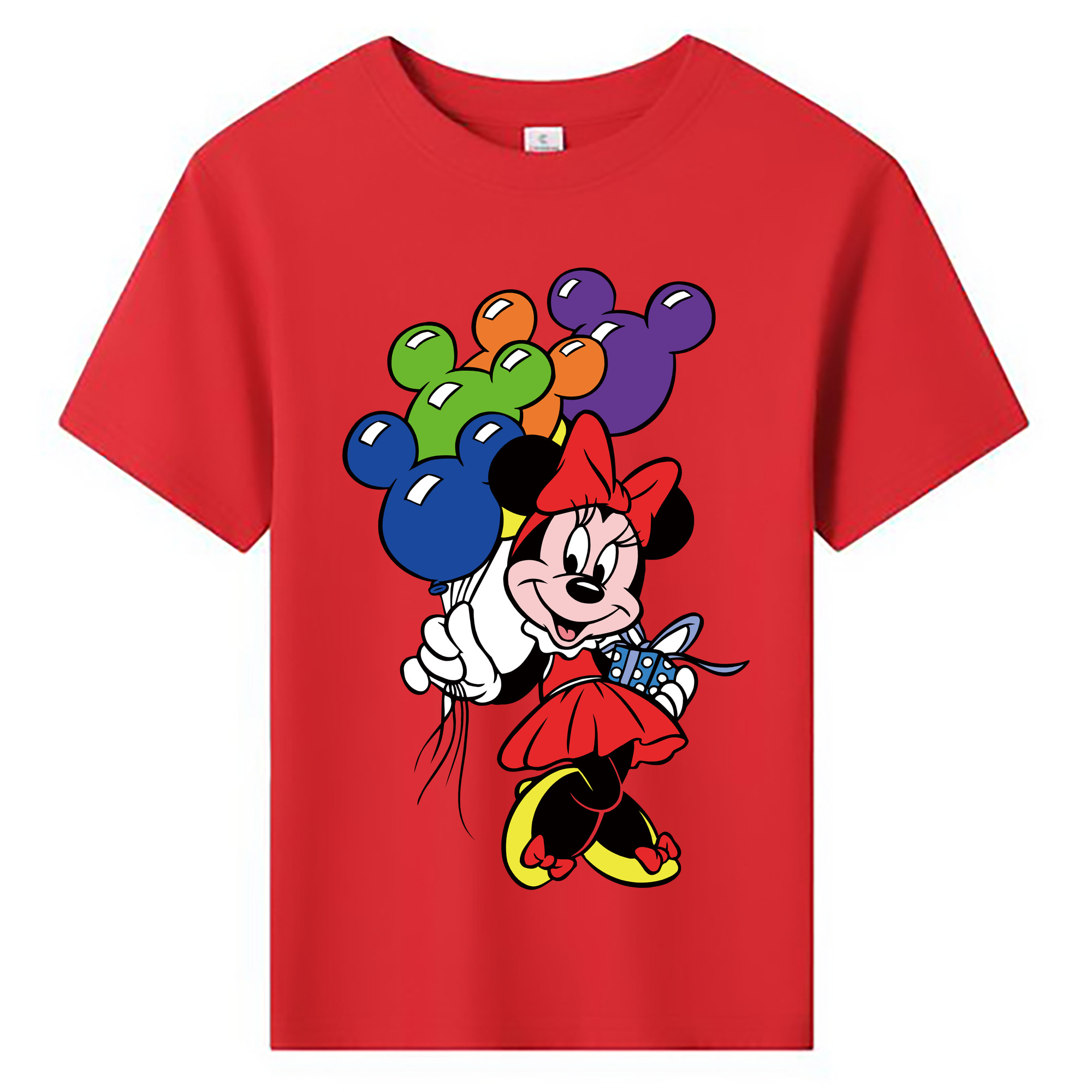 ミッキーマウス Mickey Mouse 綿100％キッズTシャツ（フロントプリント）