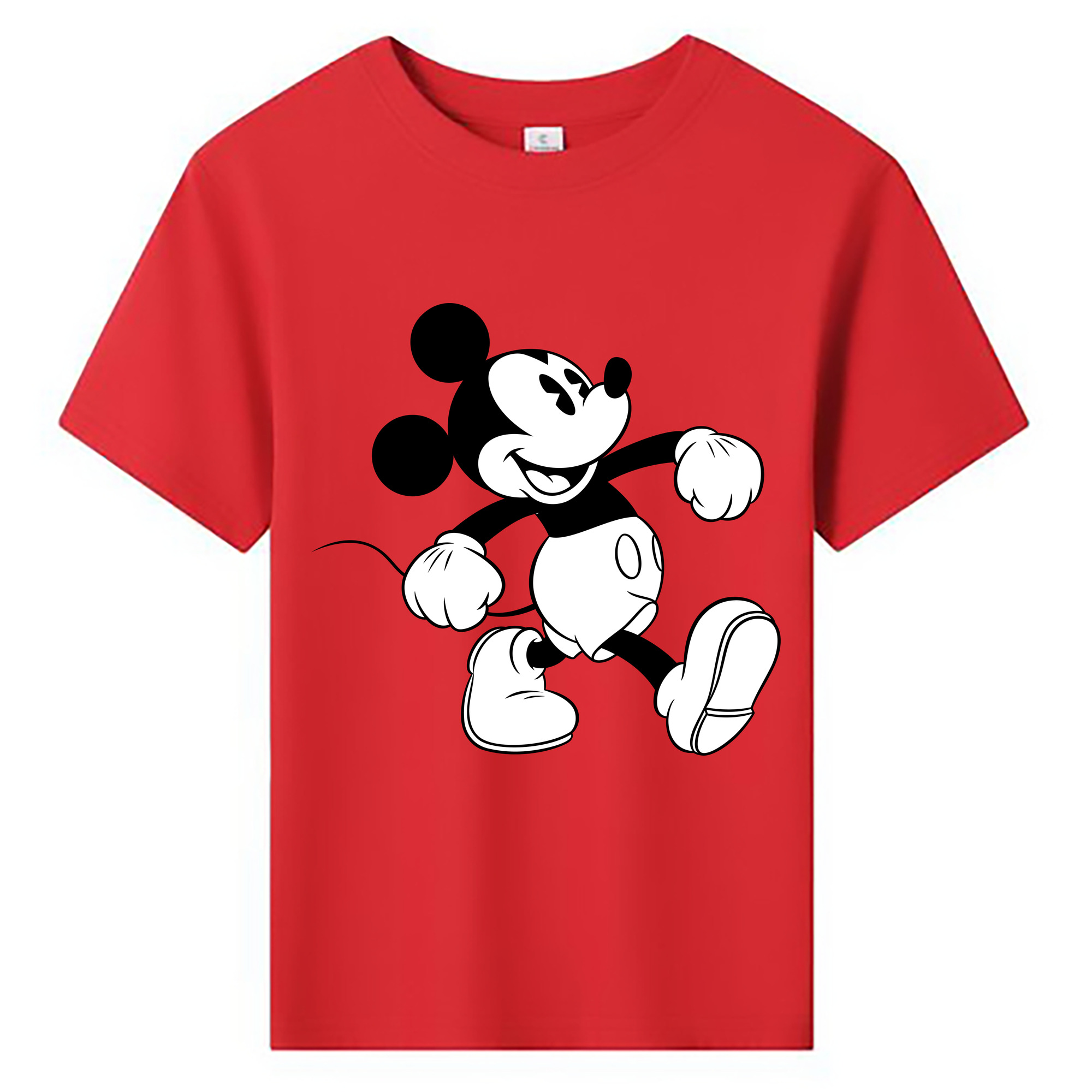 ミッキーマウス Mickey Mouse 綿100％キッズTシャツ（フロントプリント）