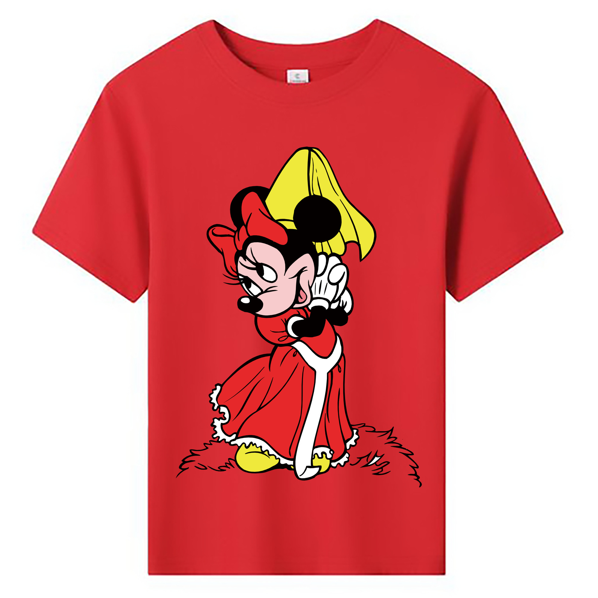 ミッキーマウス Mickey Mouse 綿100％キッズTシャツ（フロントプリント）
