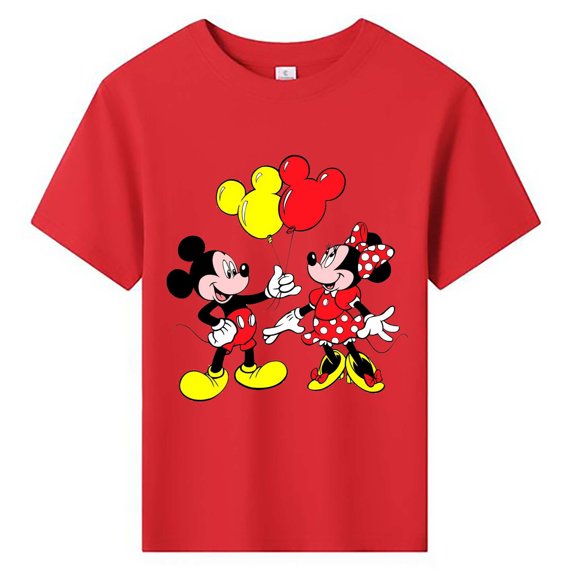 ミッキーマウス Mickey Mouse 綿100％キッズTシャツ（フロントプリント）