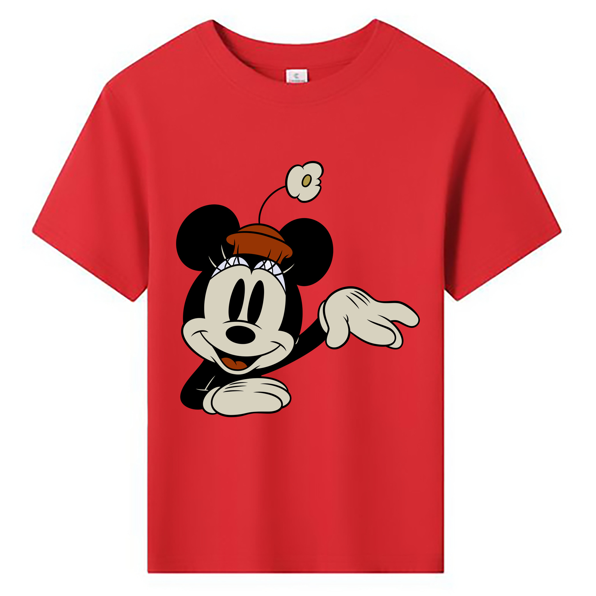 ミッキーマウス Mickey Mouse 綿100％キッズTシャツ（フロントプリント）
