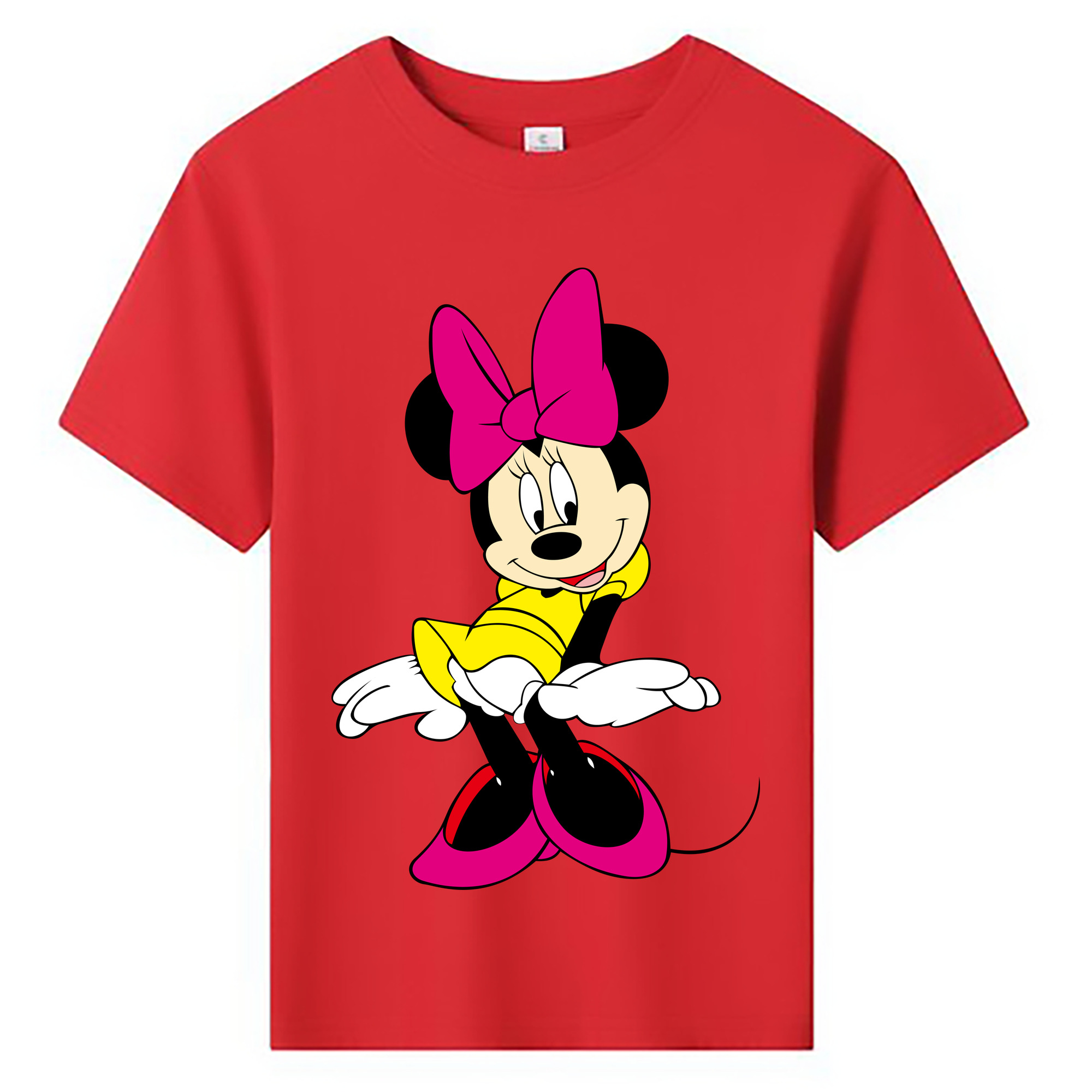 ミッキーマウス Mickey Mouse 綿100％キッズTシャツ（フロントプリント）
