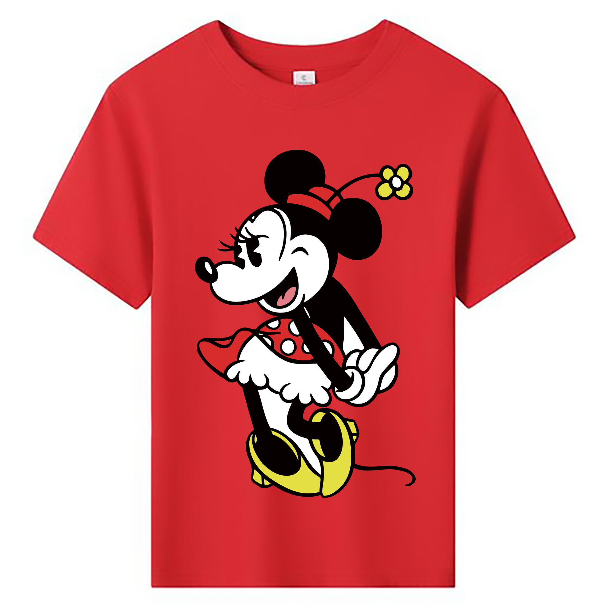 ミッキーマウス Mickey Mouse 綿100％キッズTシャツ（フロントプリント）