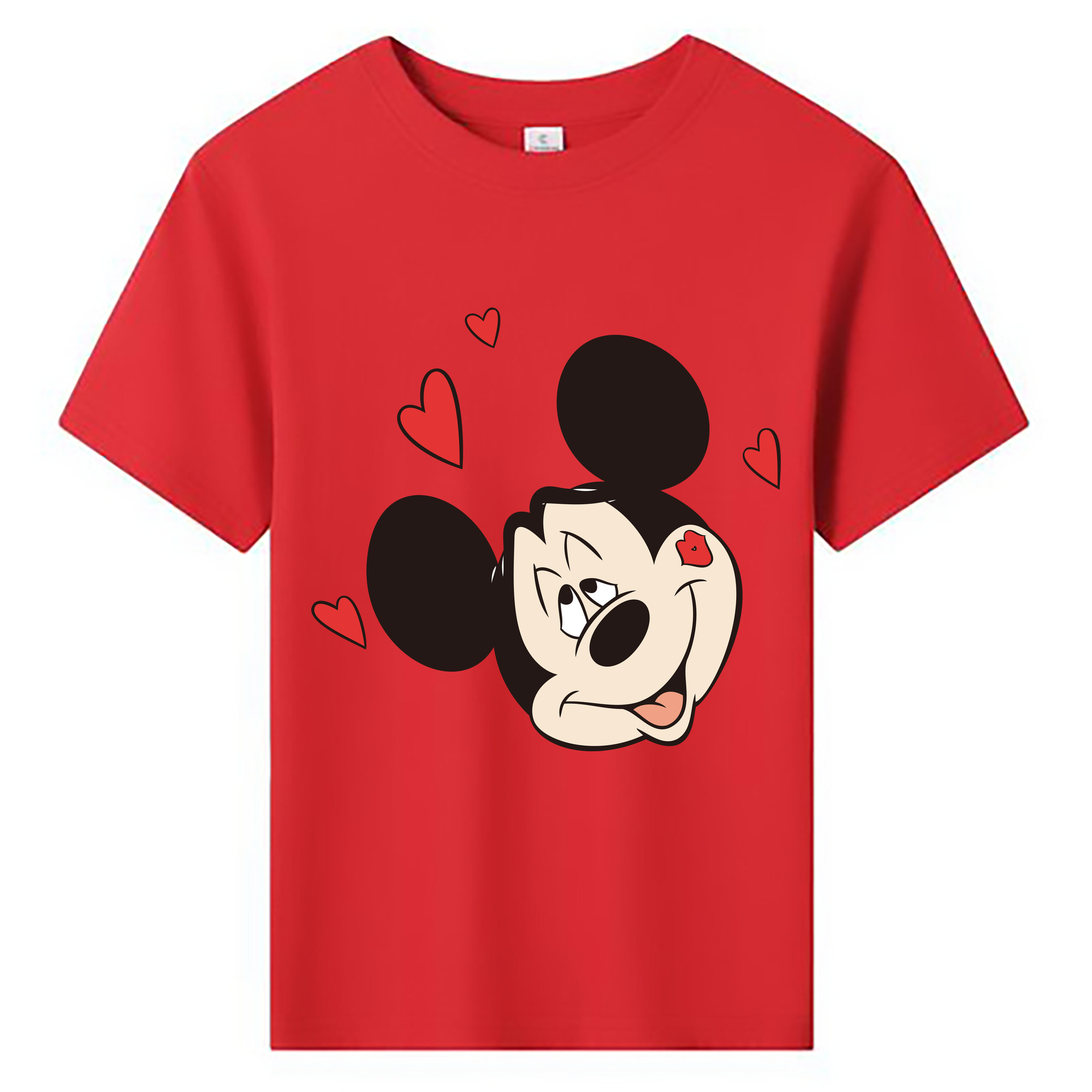 ミッキーマウス Mickey Mouse 綿100％キッズTシャツ（フロントプリント）