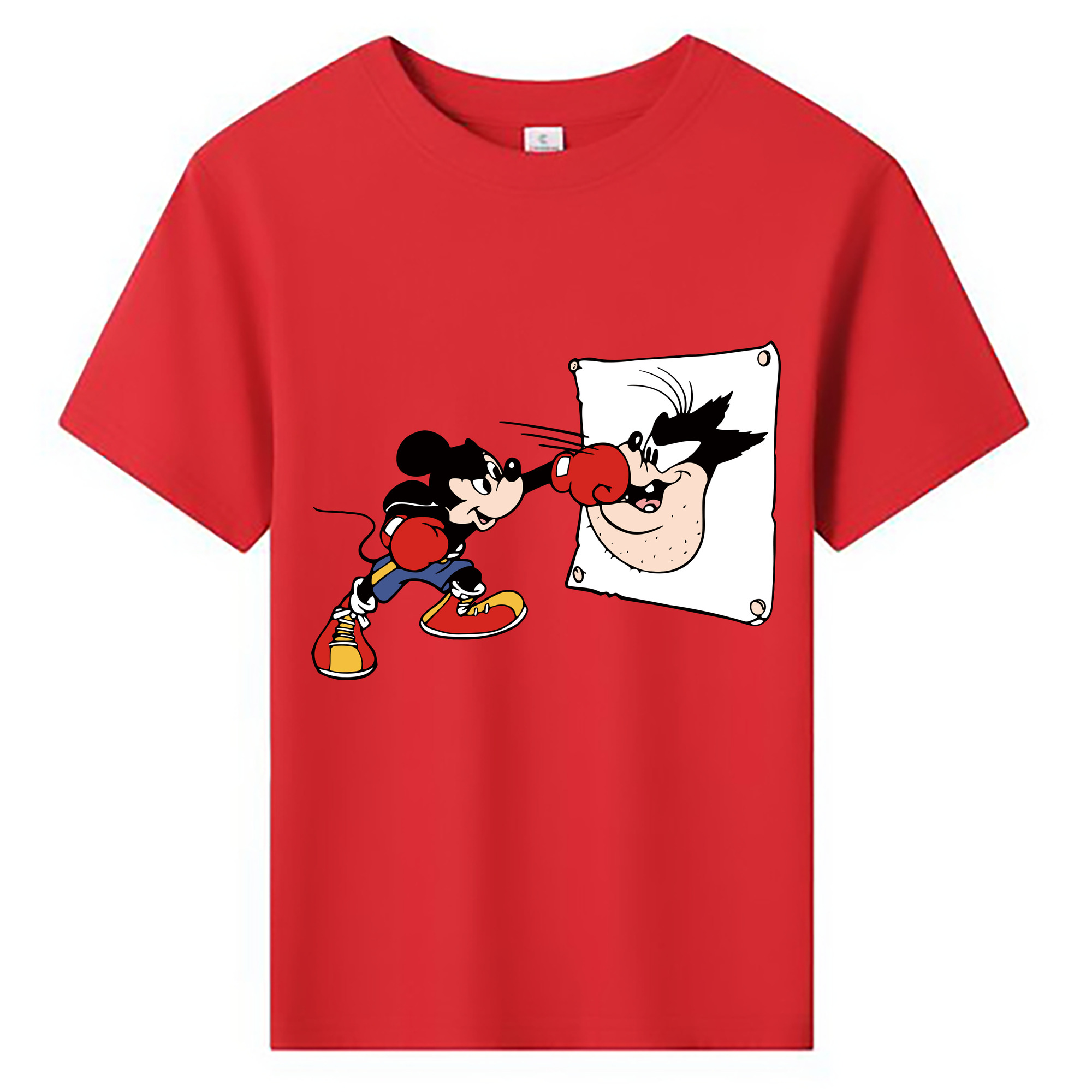 ミッキーマウス Mickey Mouse 綿100％キッズTシャツ（フロントプリント）