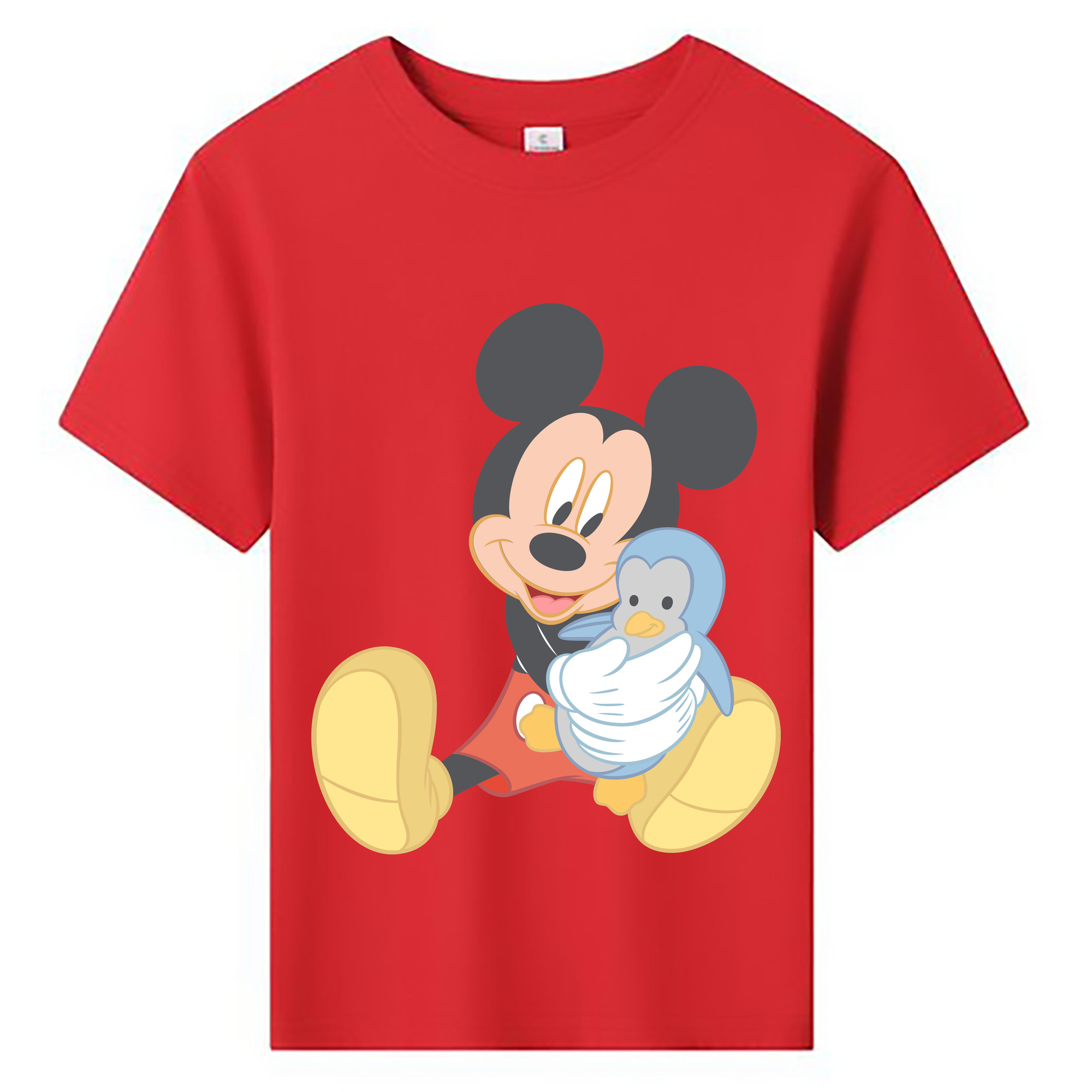 ミッキーマウス Mickey Mouse 綿100％キッズTシャツ（フロントプリント）