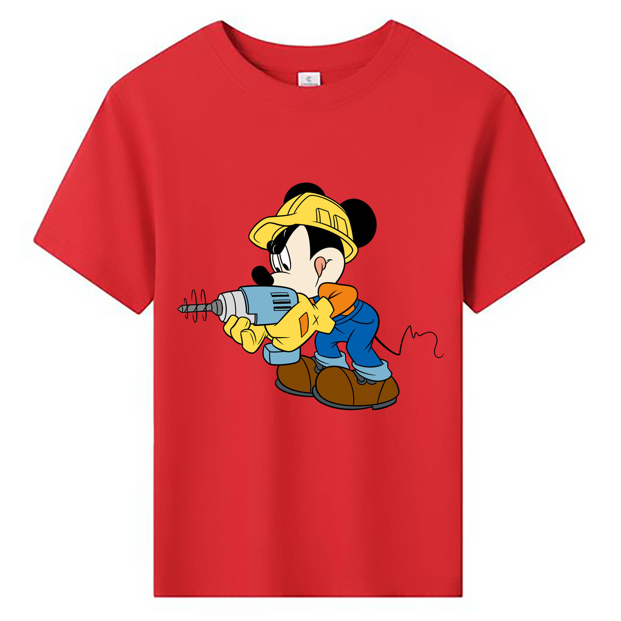 ミッキーマウス Mickey Mouse 綿100％キッズTシャツ（フロントプリント）