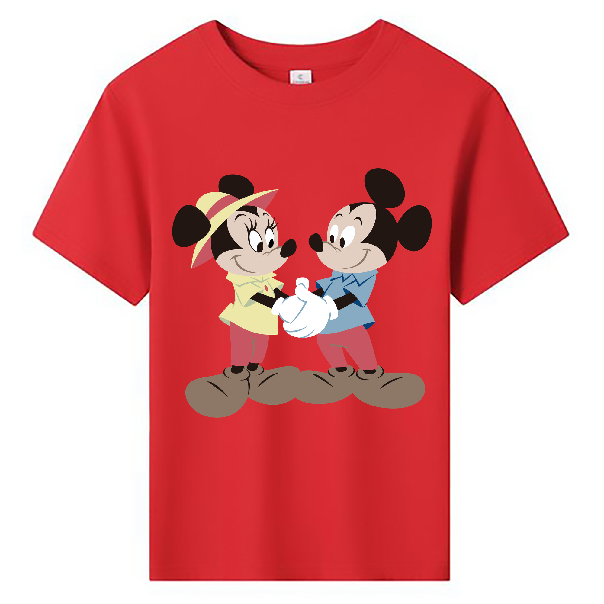 ミッキーマウス Mickey Mouse 綿100％キッズTシャツ（フロントプリント）