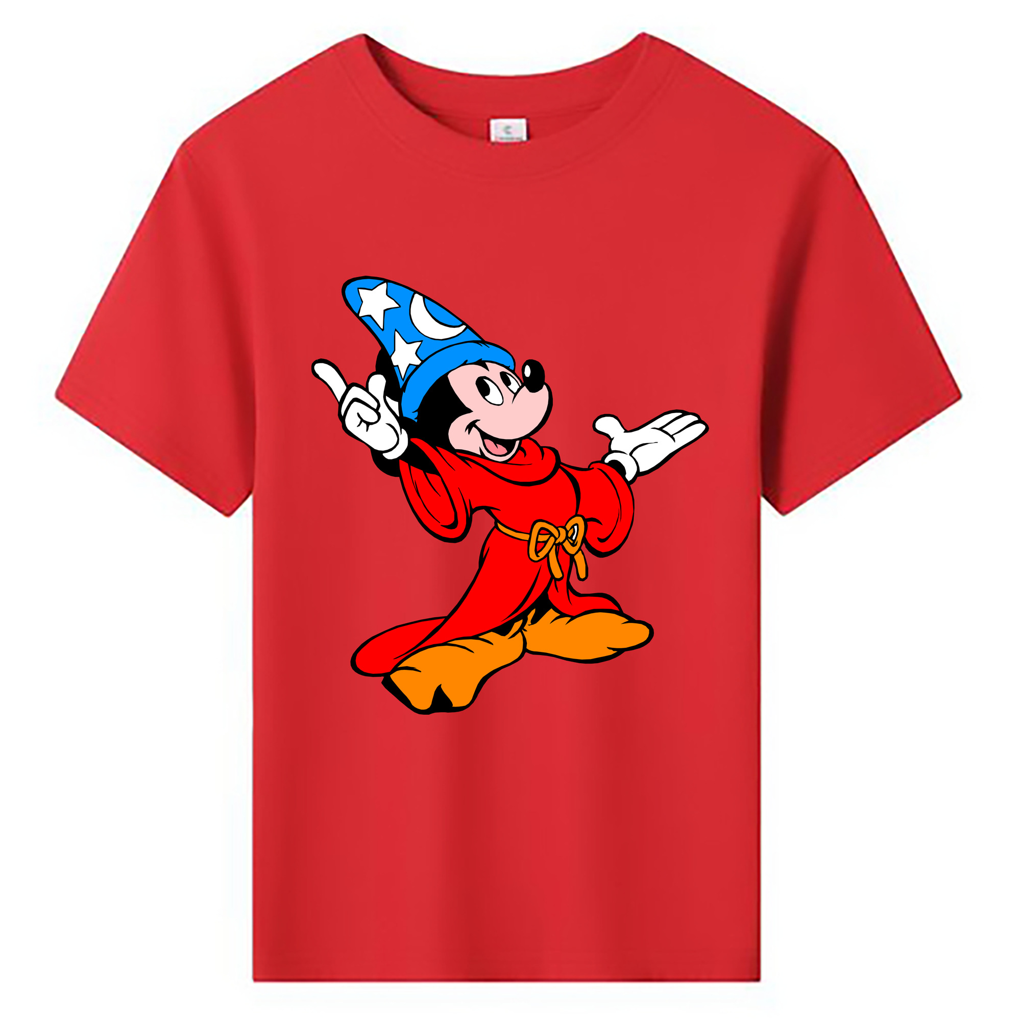 ミッキーマウス Mickey Mouse 綿100％キッズTシャツ（フロントプリント）