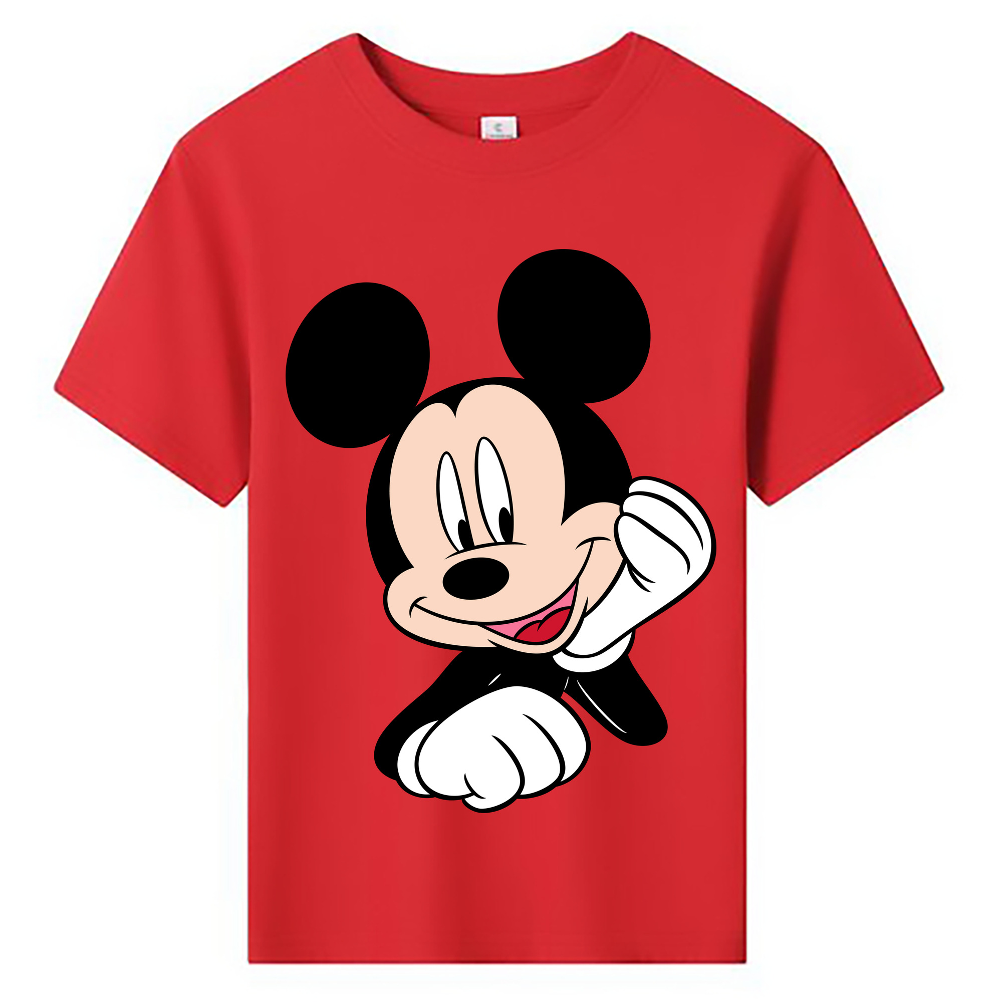 ミッキーマウス Mickey Mouse 綿100％キッズTシャツ（フロントプリント）