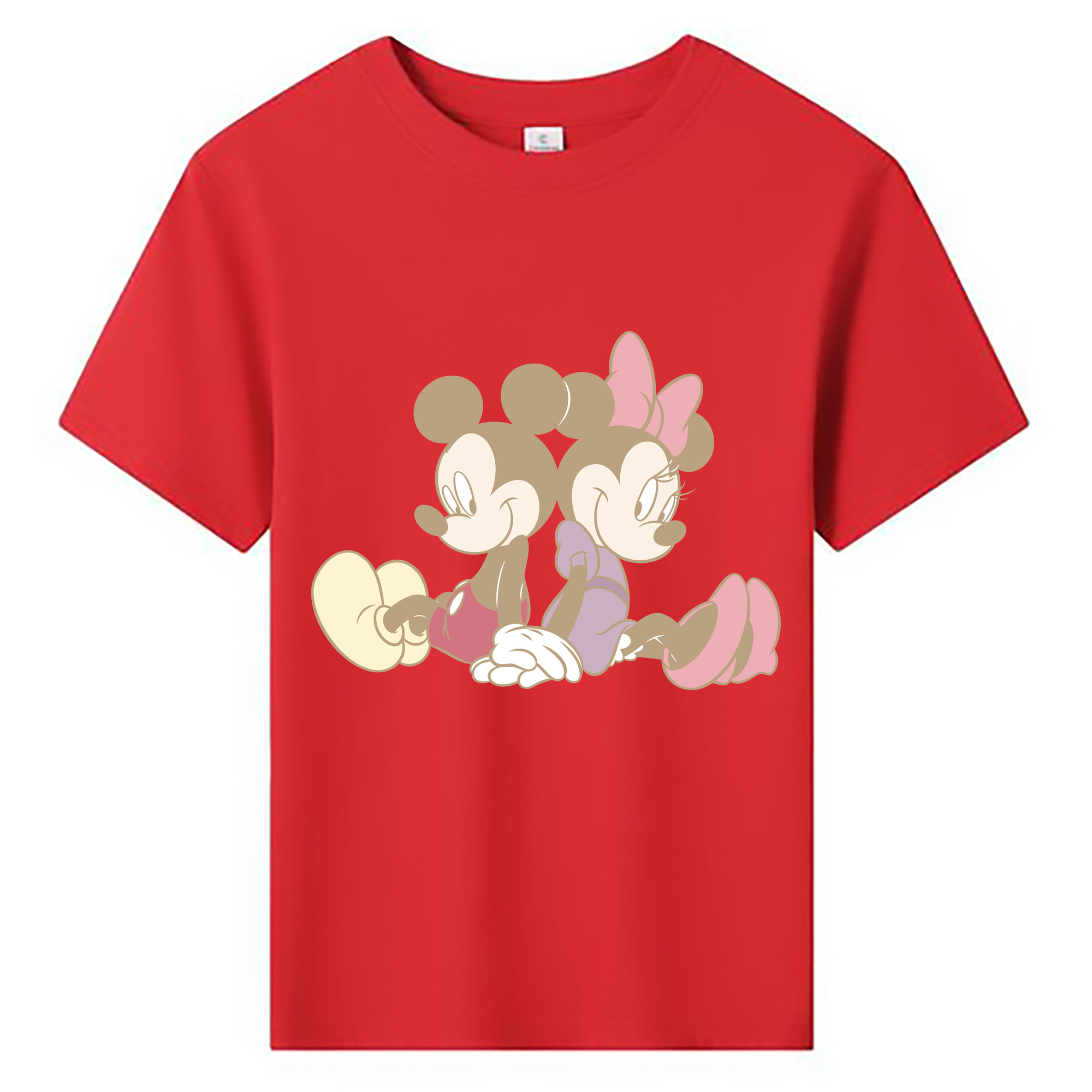 ミッキーマウス Mickey Mouse 綿100％キッズTシャツ（フロントプリント）