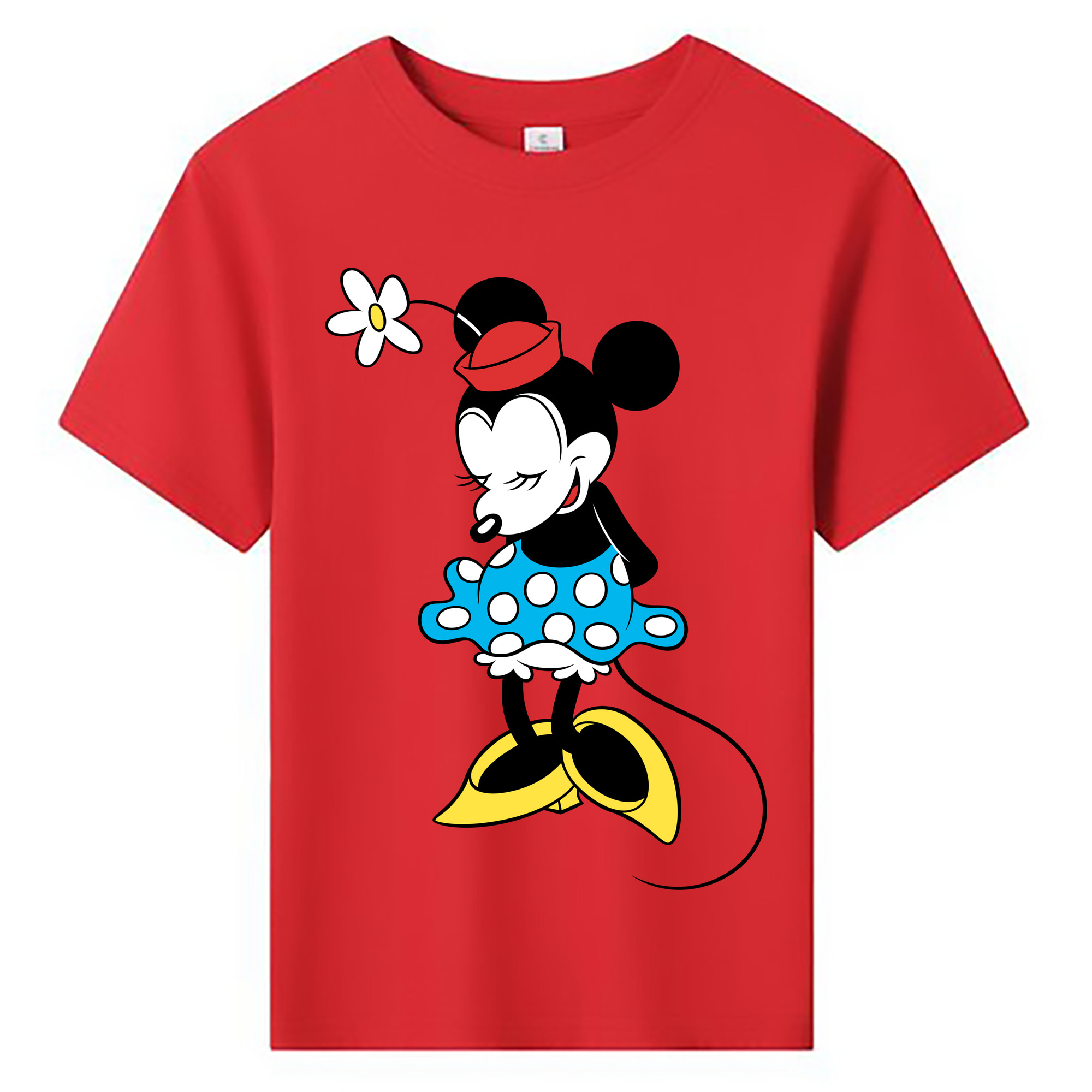ミッキーマウス Mickey Mouse 綿100％キッズTシャツ（フロントプリント）