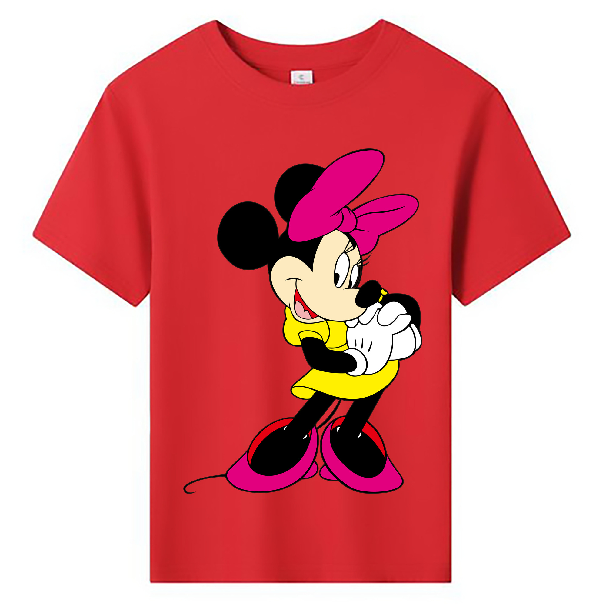 ミッキーマウス Mickey Mouse 綿100％キッズTシャツ（フロントプリント）