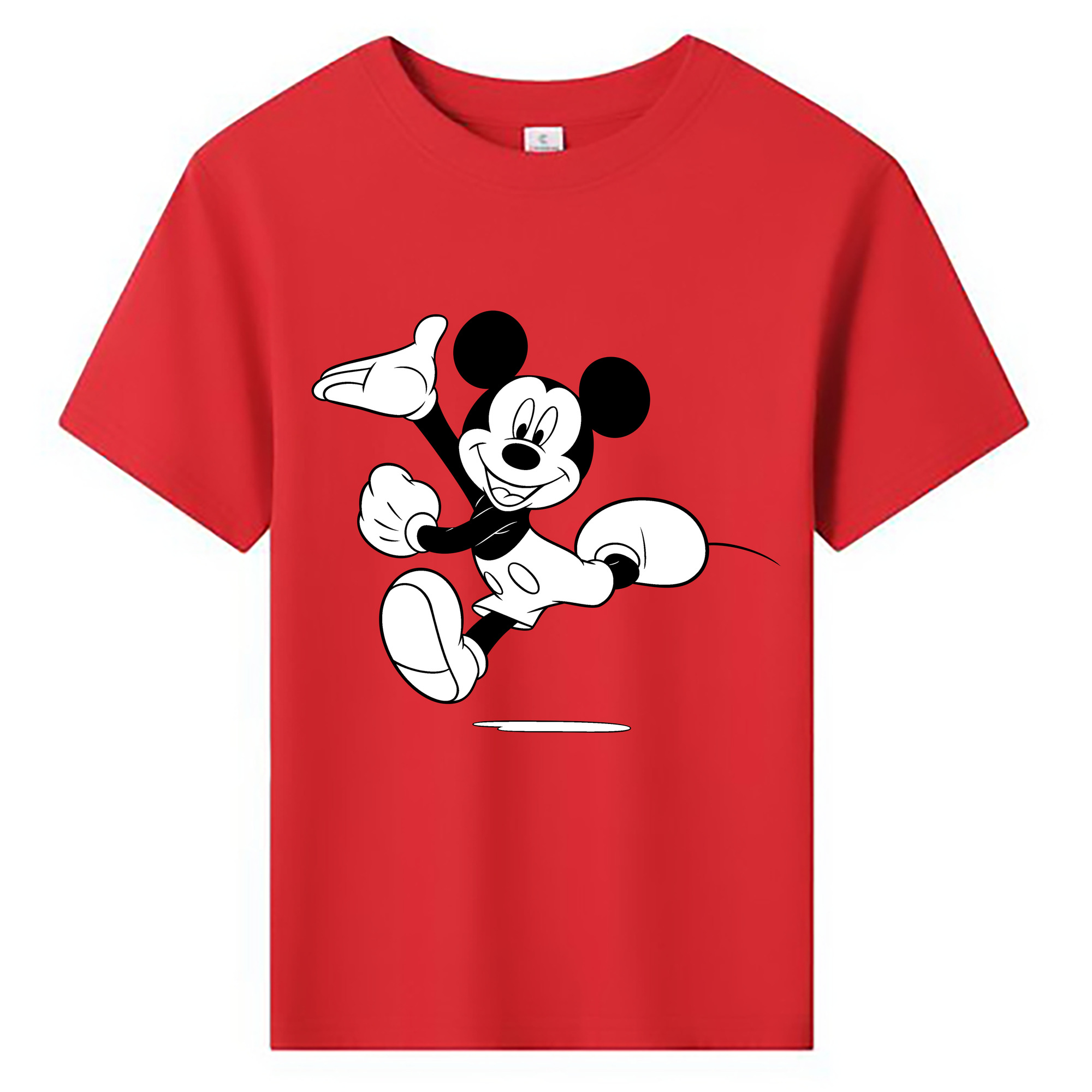 ミッキーマウス Mickey Mouse 綿100％キッズTシャツ（フロントプリント）