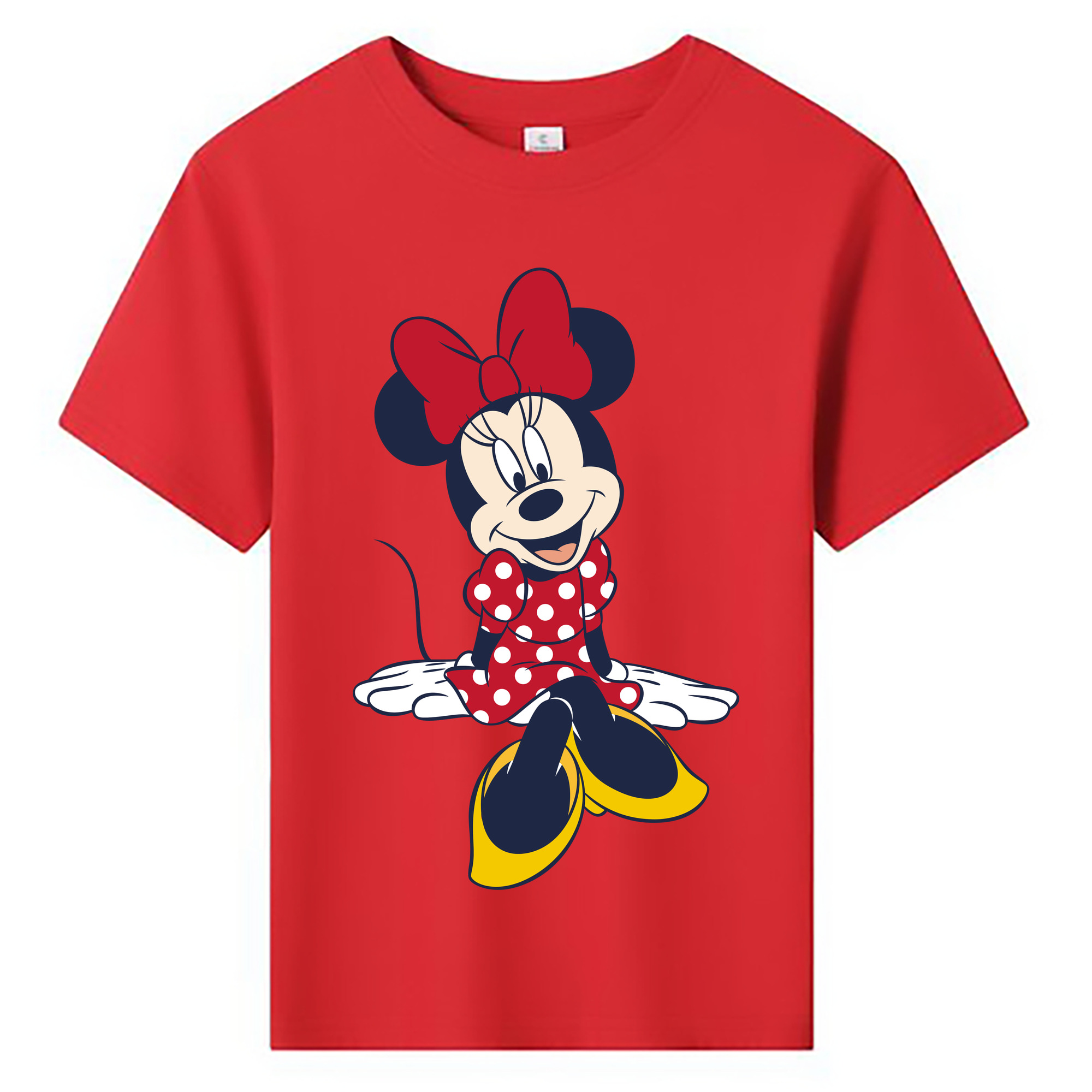 ミッキーマウス Mickey Mouse 綿100％キッズTシャツ（フロントプリント）