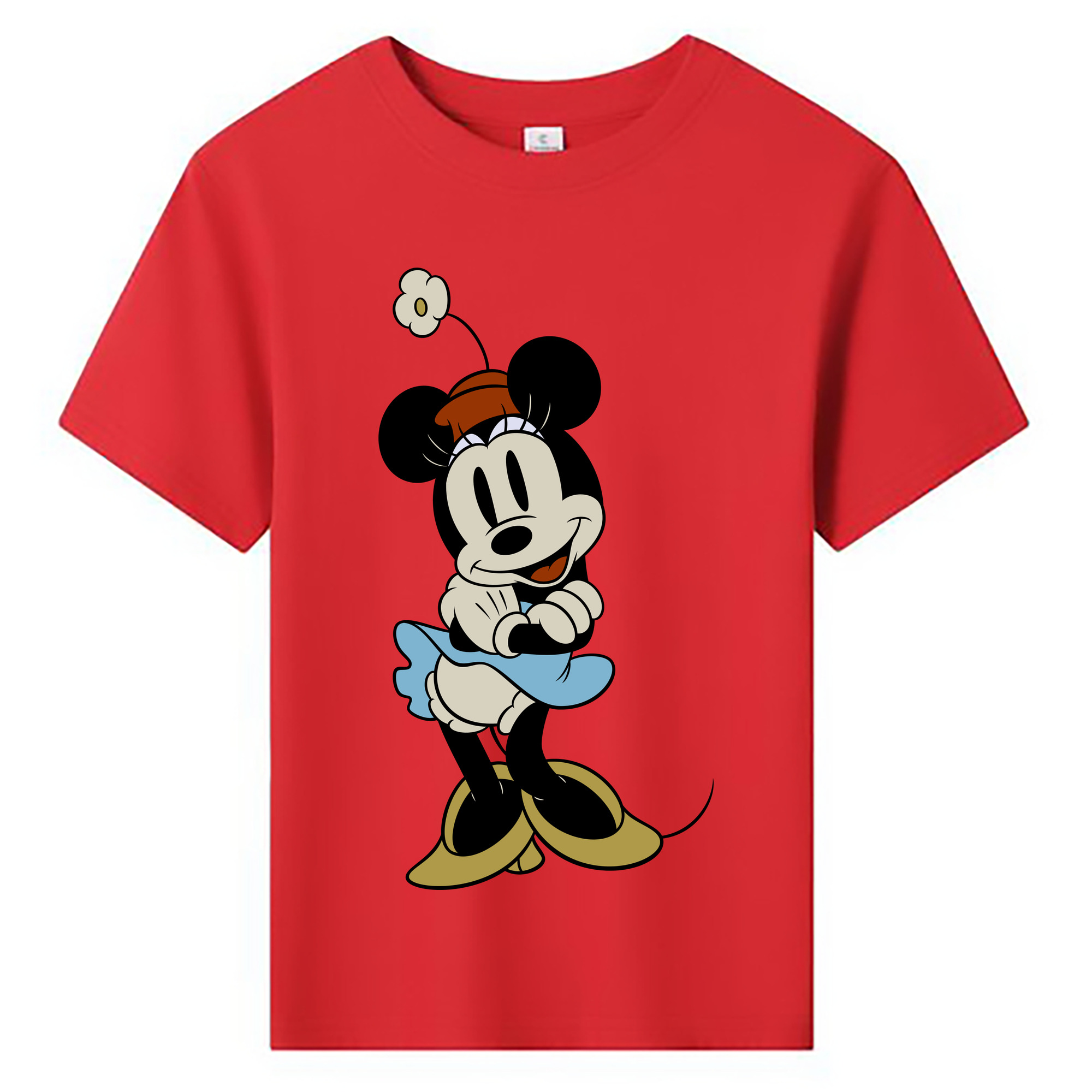 ミッキーマウス Mickey Mouse 綿100％キッズTシャツ（フロントプリント）