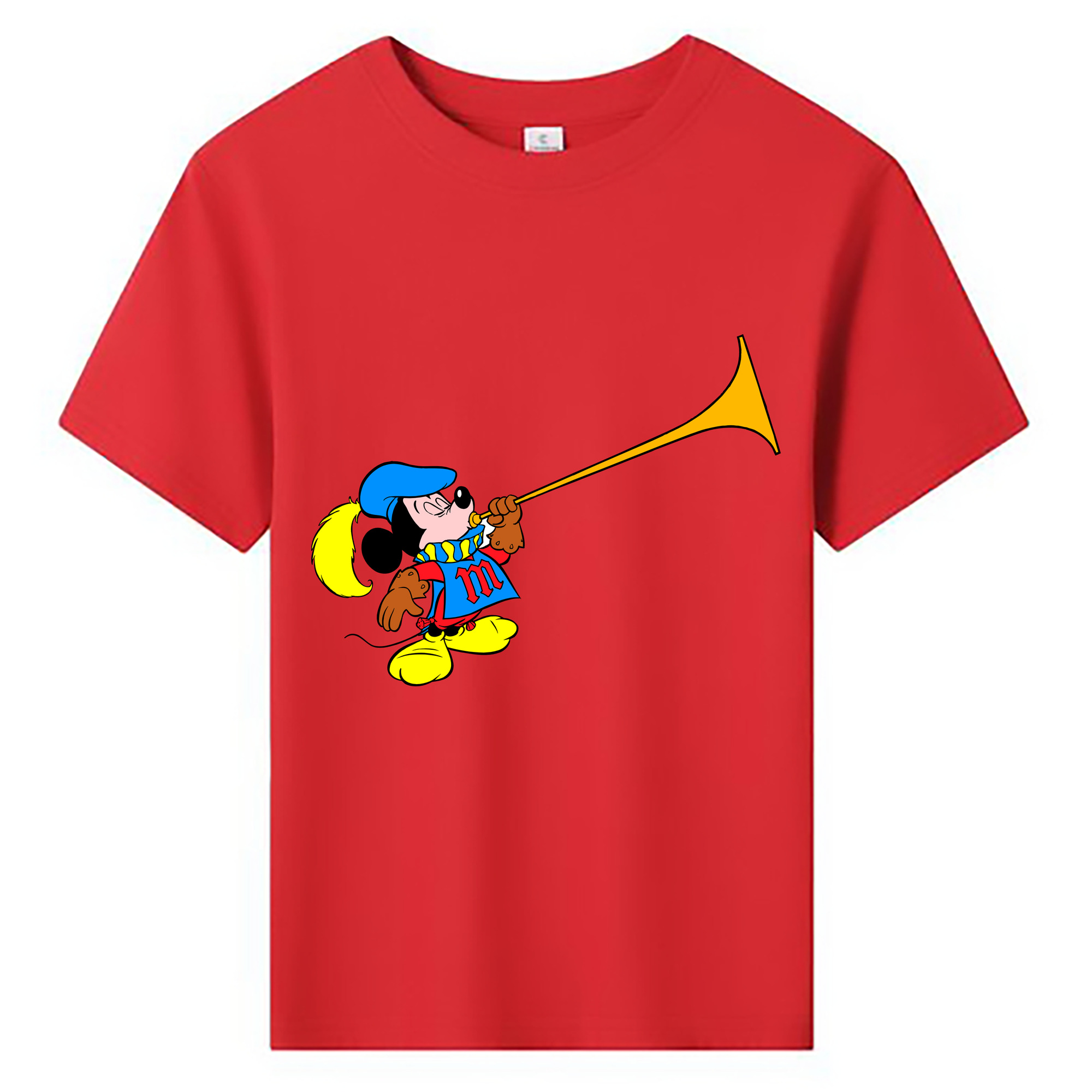 ミッキーマウス Mickey Mouse 綿100％キッズTシャツ（フロントプリント）