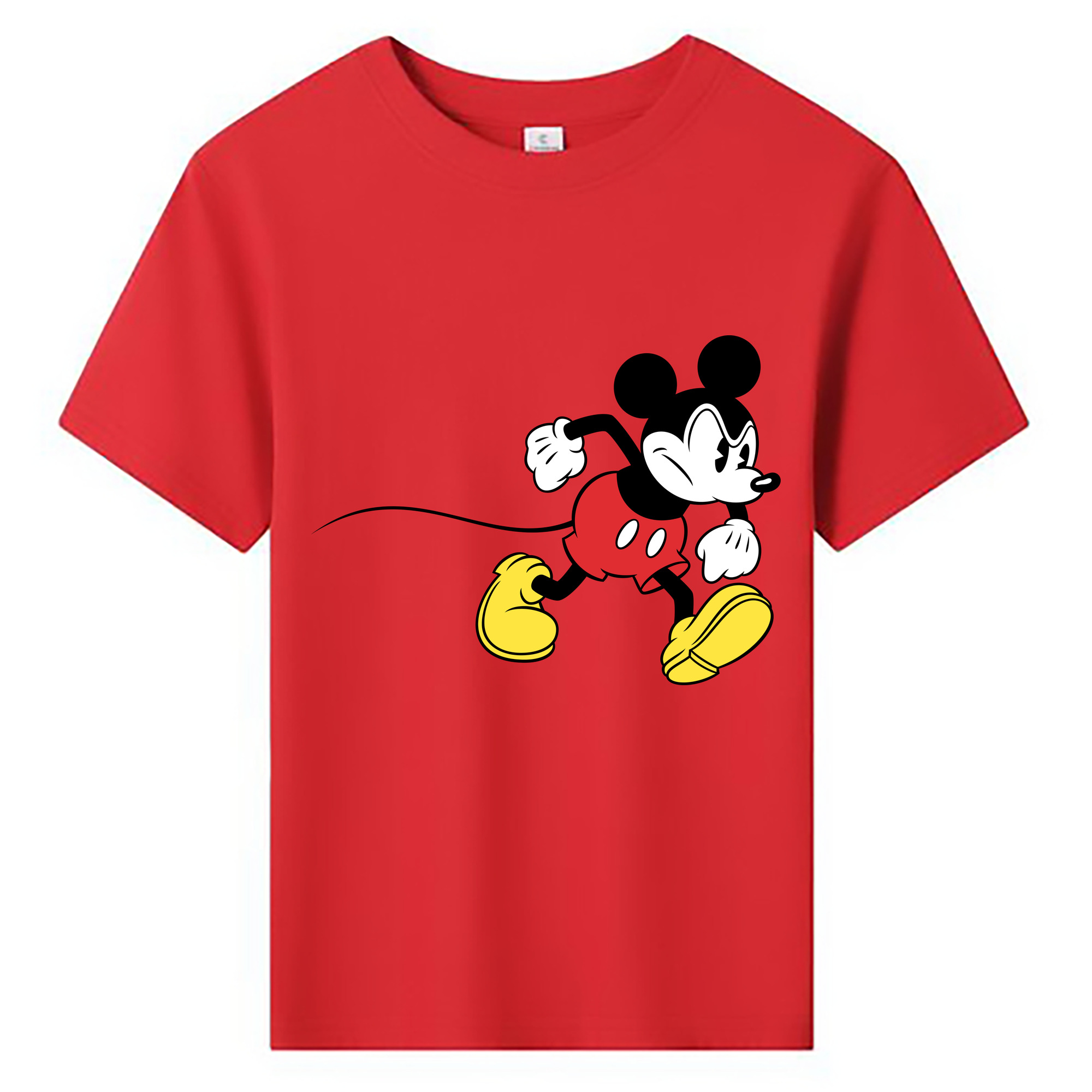 ミッキーマウス Mickey Mouse 綿100％キッズTシャツ（フロントプリント）