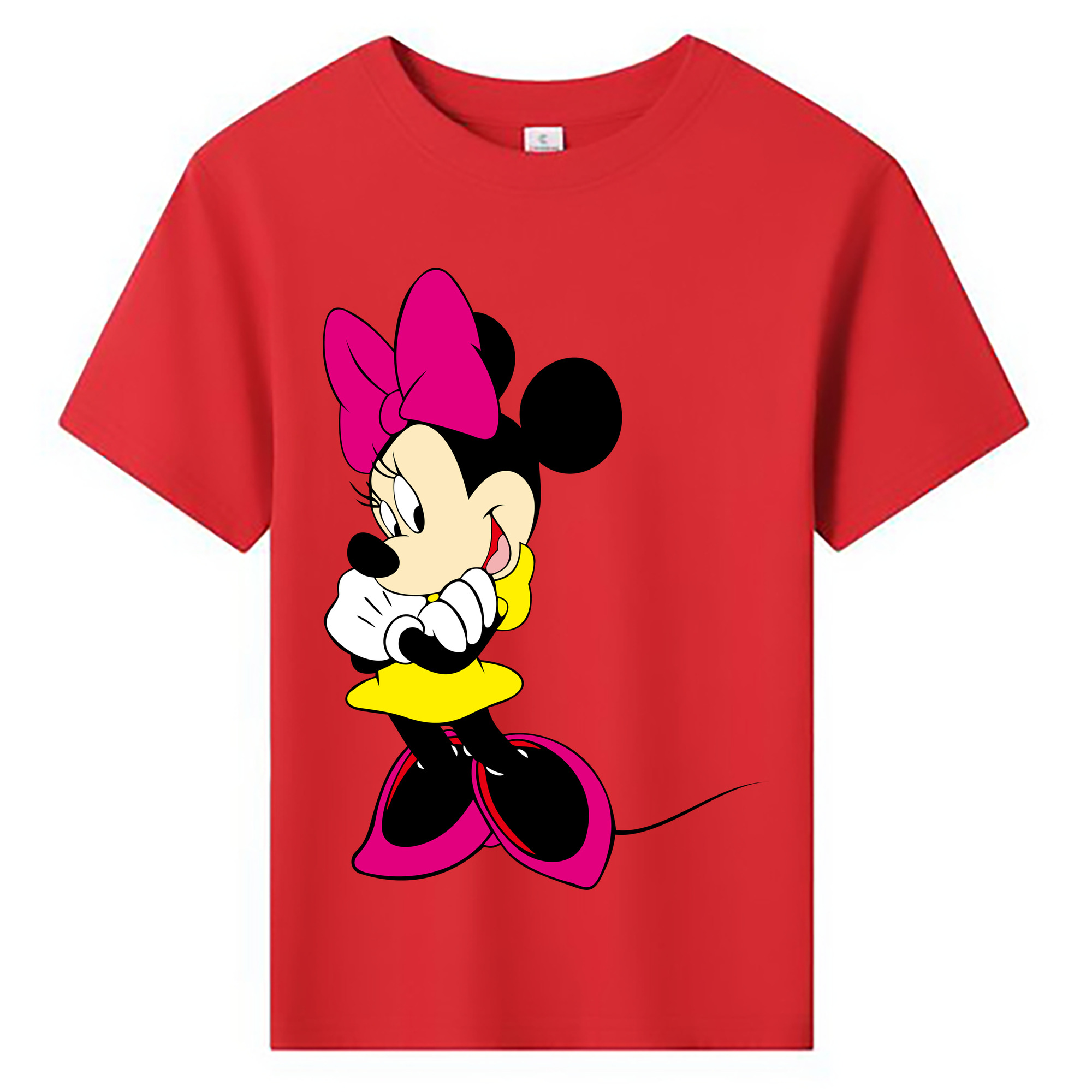ミッキーマウス Mickey Mouse 綿100％キッズTシャツ（フロントプリント）