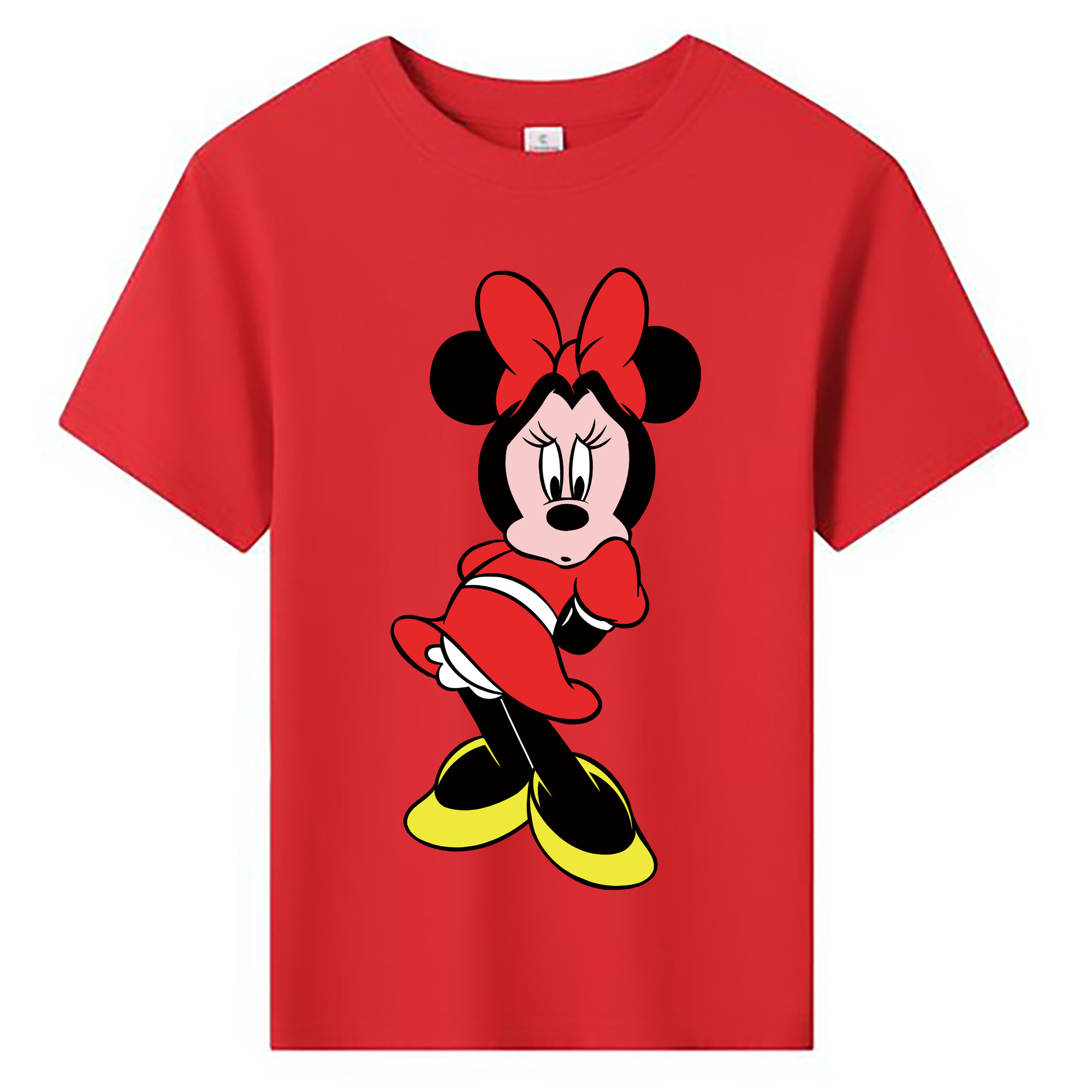 ミッキーマウス Mickey Mouse 綿100％キッズTシャツ（フロントプリント）
