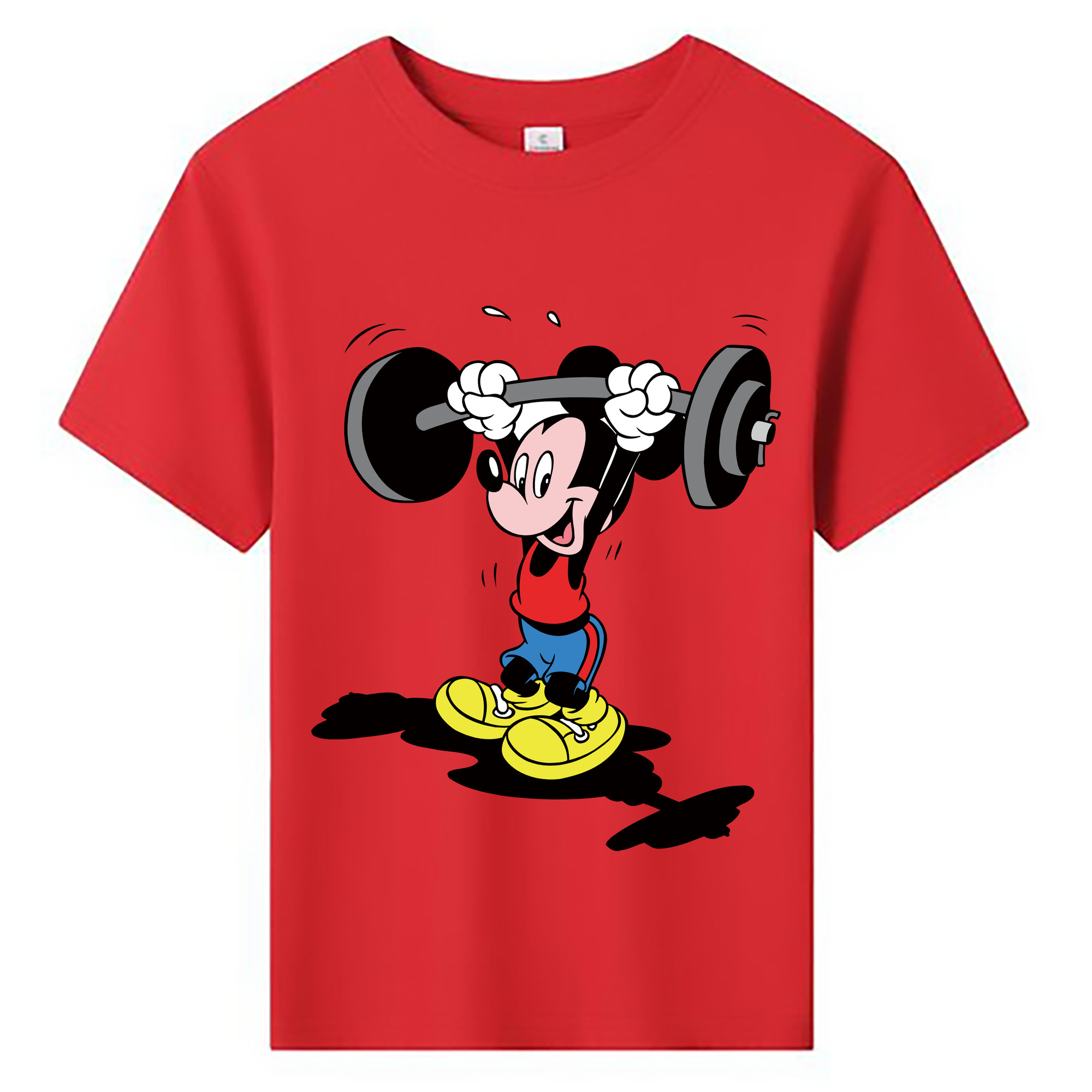 ミッキーマウス Mickey Mouse 綿100％キッズTシャツ（フロントプリント）