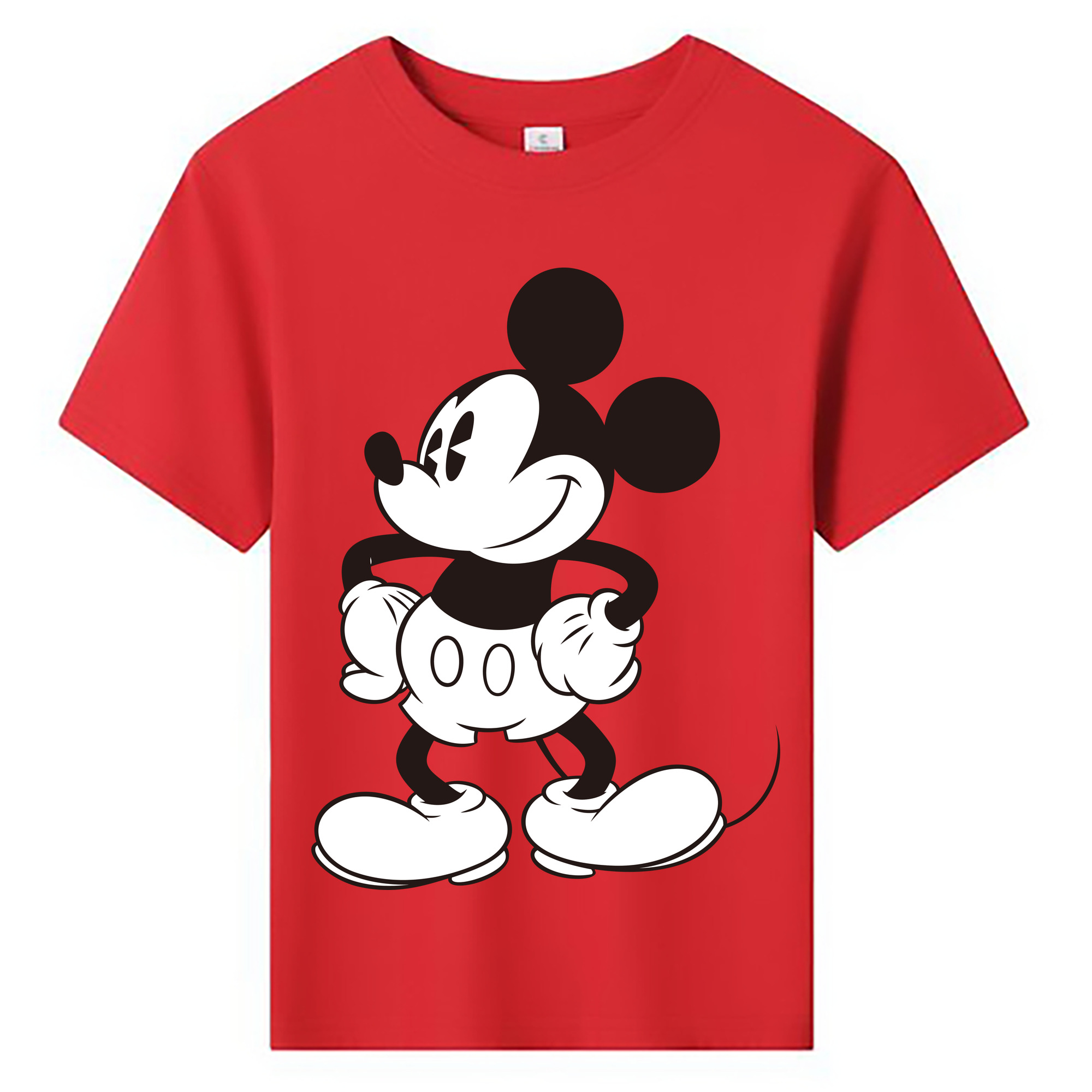 ミッキーマウス Mickey Mouse 綿100％キッズTシャツ（フロントプリント）