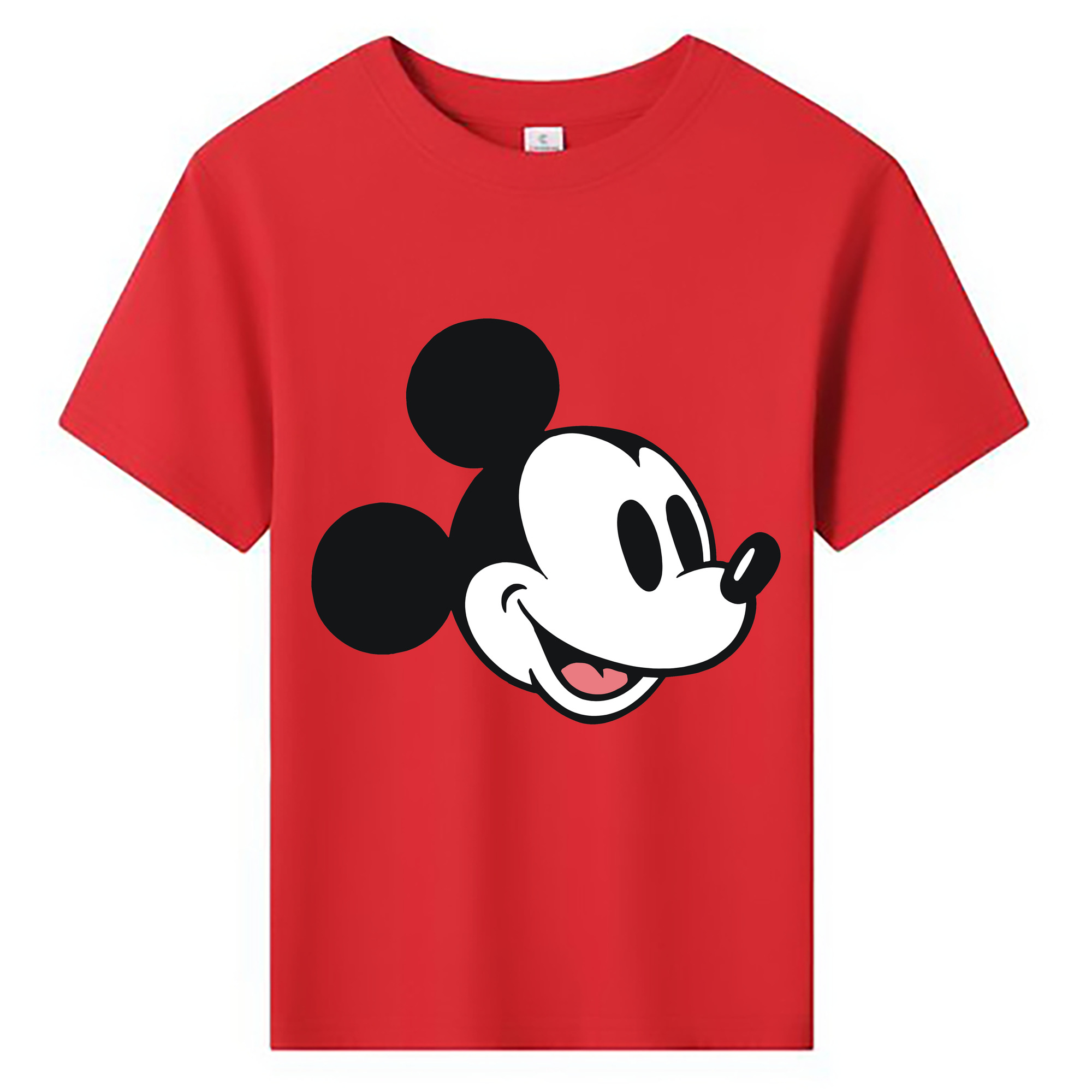 ミッキーマウス Mickey Mouse 綿100％キッズTシャツ（フロントプリント）