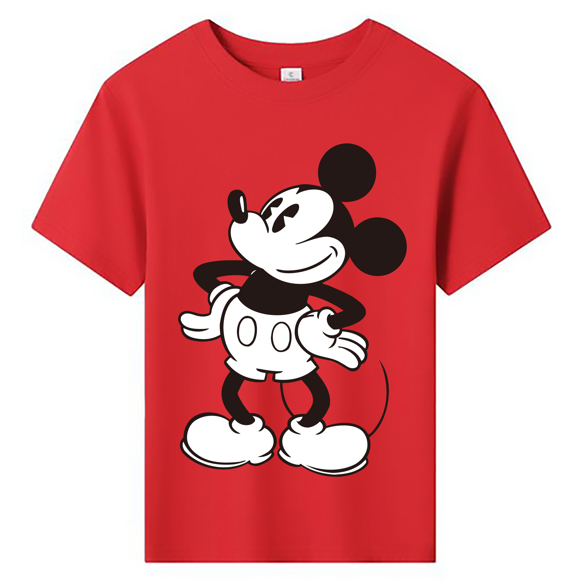 ミッキーマウス Mickey Mouse 綿100％キッズTシャツ（フロントプリント）