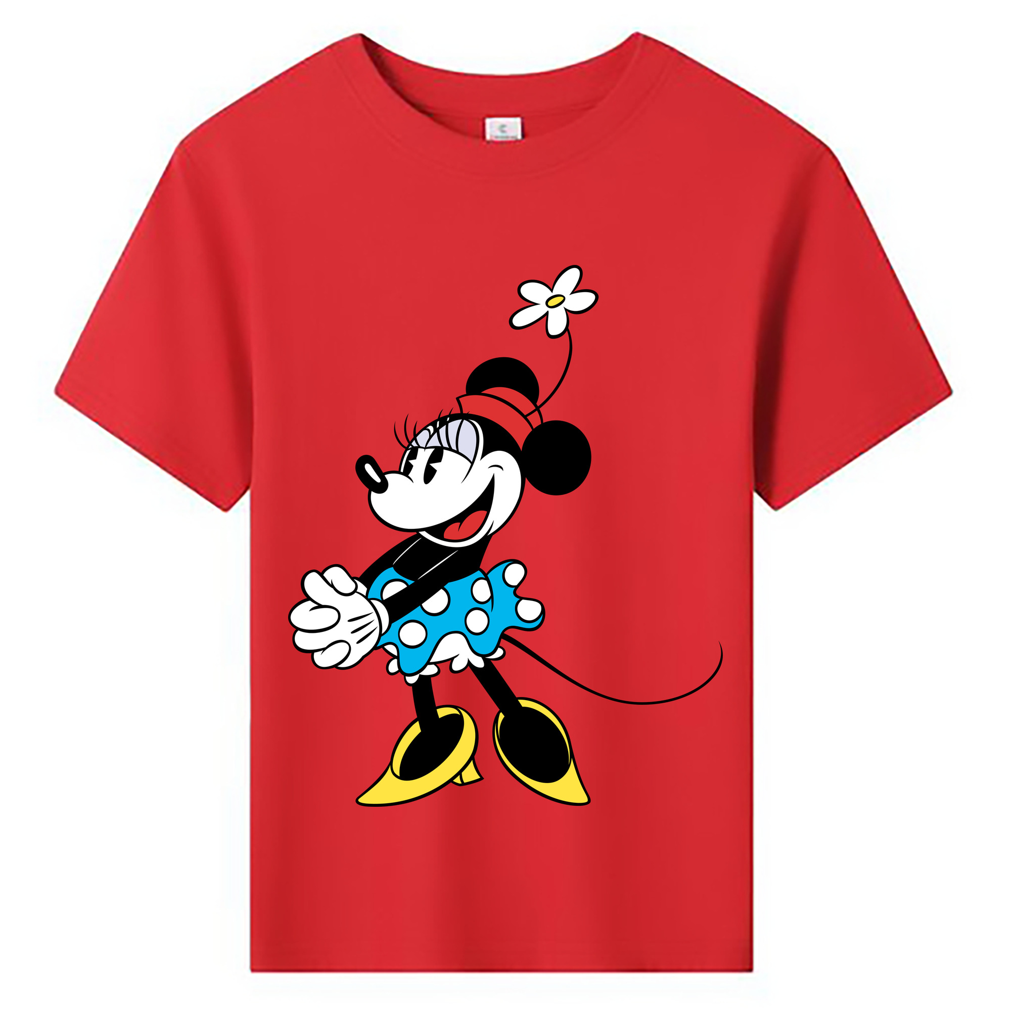 ミッキーマウス Mickey Mouse 綿100％キッズTシャツ（フロントプリント）