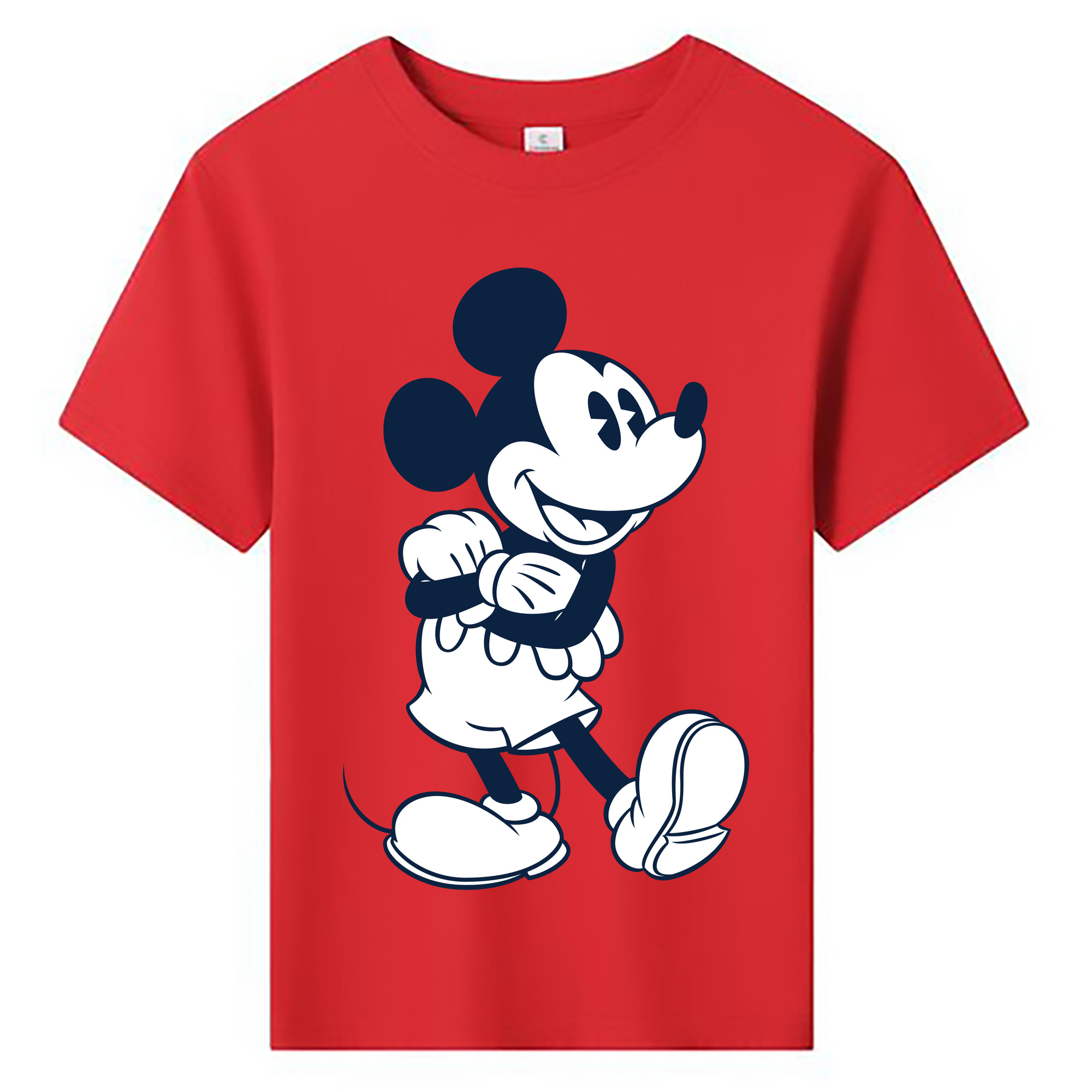 ミッキーマウス Mickey Mouse 綿100％キッズTシャツ（フロントプリント）