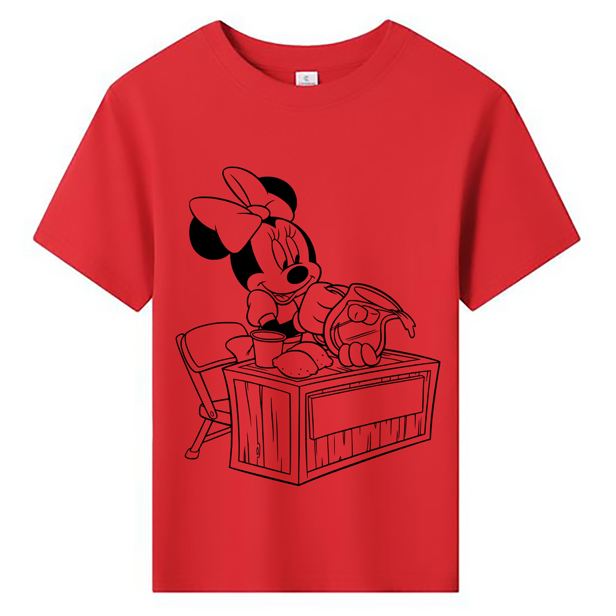 ミッキーマウス Mickey Mouse 綿100％キッズTシャツ（フロントプリント）