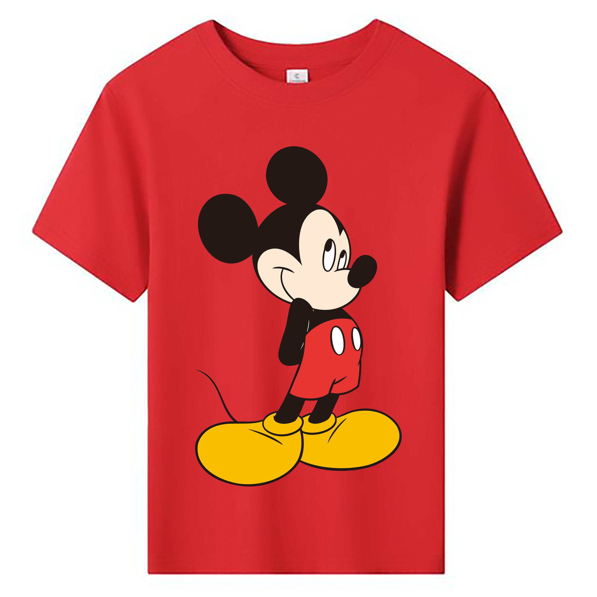 ミッキーマウス Mickey Mouse 綿100％キッズTシャツ（フロントプリント）