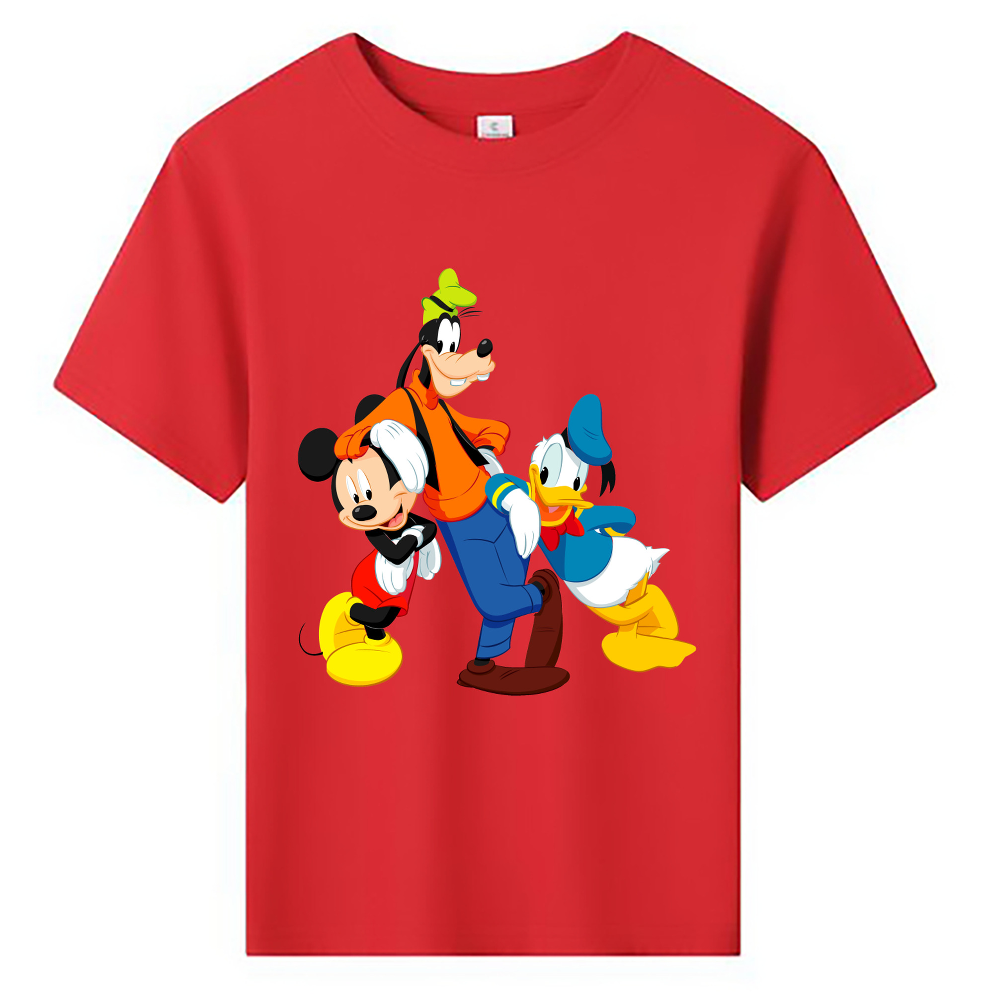 ミッキーマウス Mickey Mouse 綿100％キッズTシャツ（フロントプリント）
