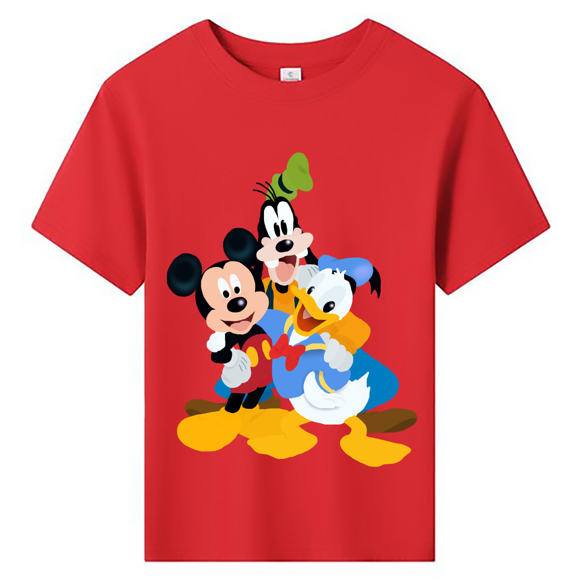 ミッキーマウス Mickey Mouse 綿100％キッズTシャツ（フロントプリント）