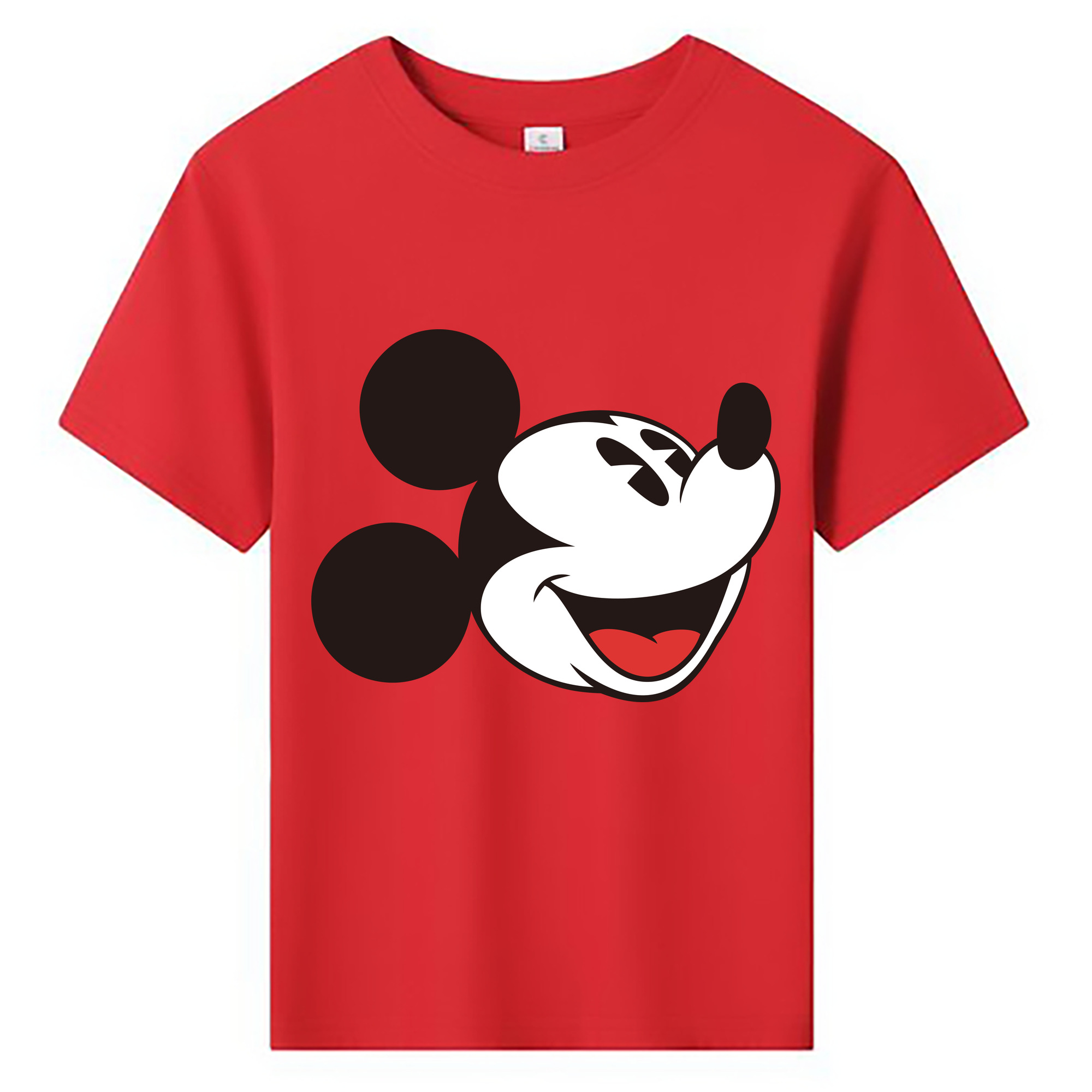 ミッキーマウス Mickey Mouse 綿100％キッズTシャツ（フロントプリント）