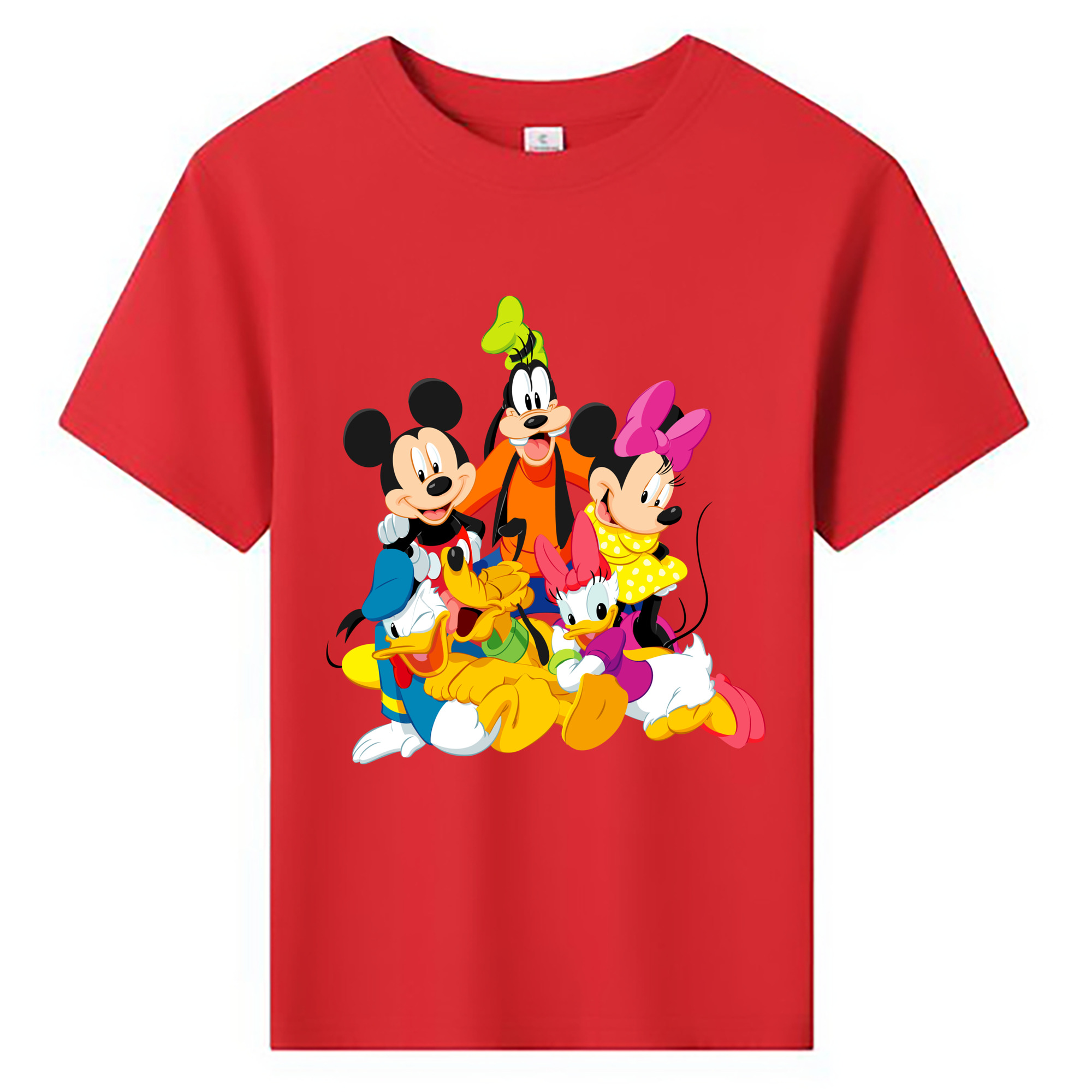 ミッキーマウス Mickey Mouse 綿100％キッズTシャツ（フロントプリント）